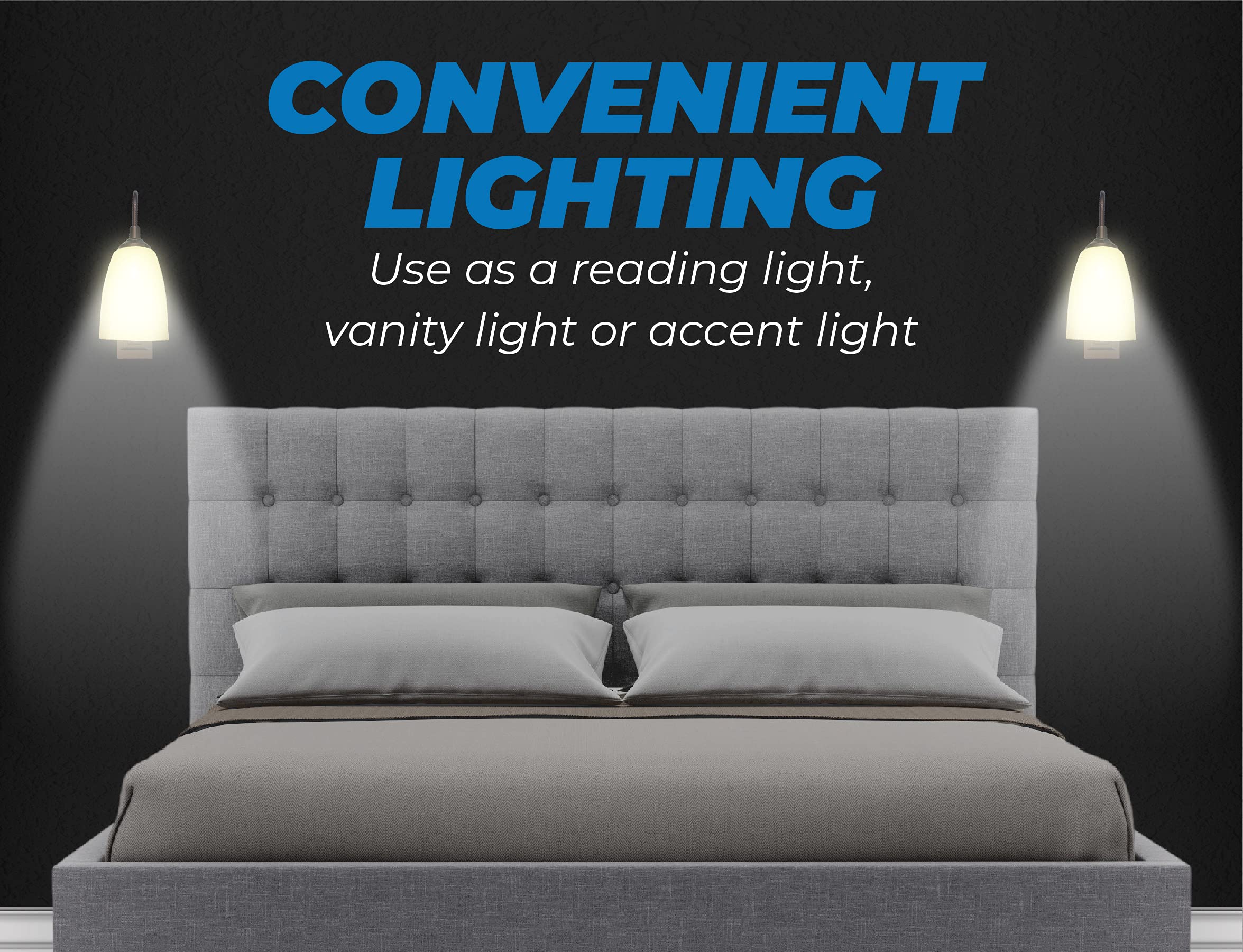 Westek LED Wall Sconce, Battery Operated, 100 Lumens, 2 Pack, Bronze Finish, Model BL-SCGN-DB2