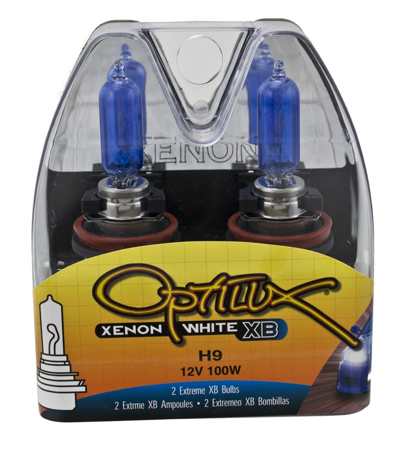 Hella H71070792 Optilux Xb Series H9 Xenon White Halogen Bulbs, 12V, 100W 2 Pack