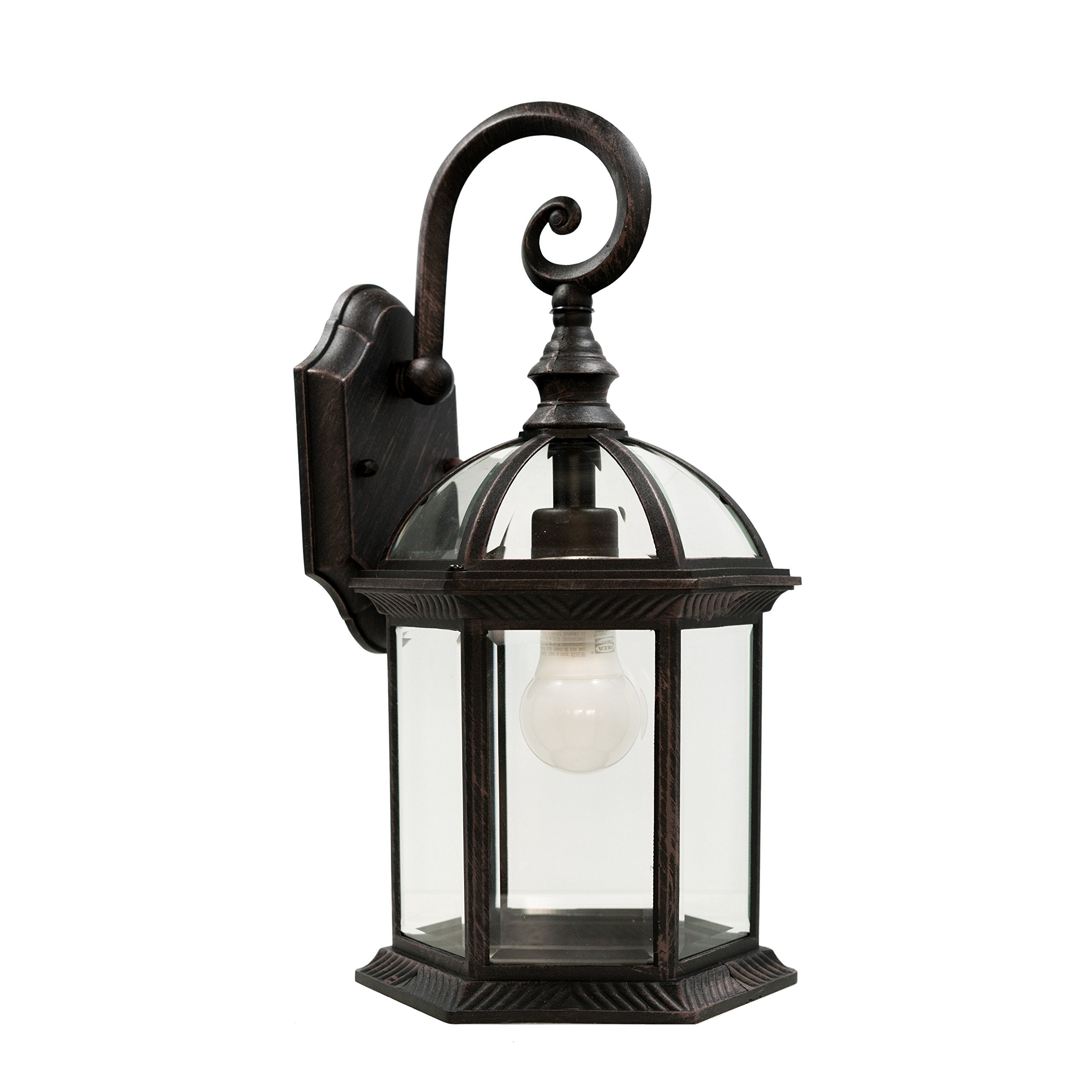 Trans Globe Lighting 4181 Bk Wentworth Collection 15 Inch One Light Outdoor Wall Lantern I Black Finish I Traditional Style Ligh
