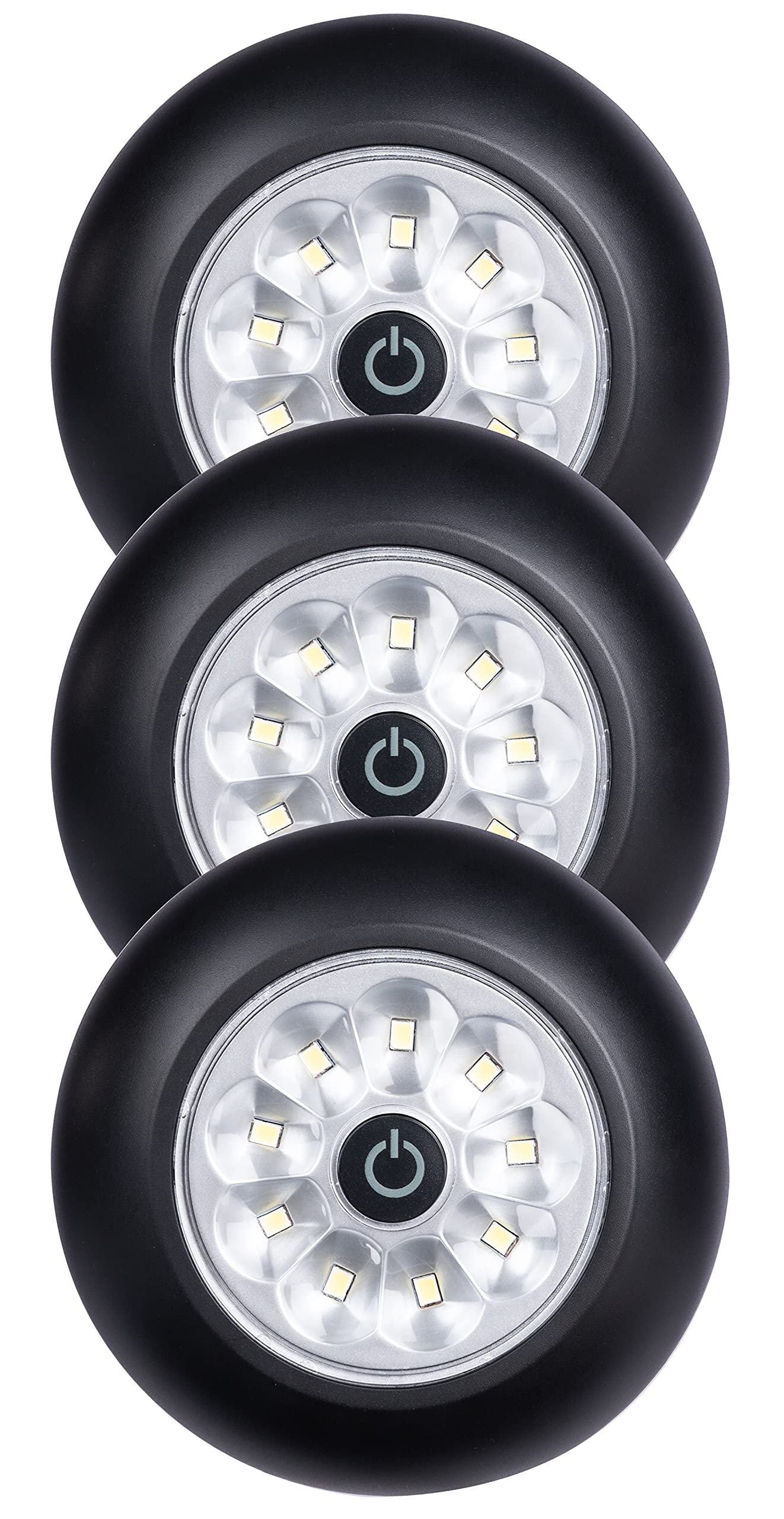LIGHT IT! by Fulcrum, 30016-303 9-LED Anywhere Light XB, Black, 3 Pack