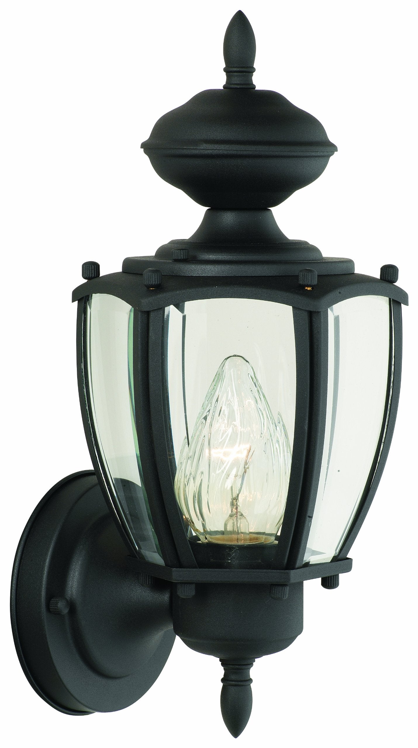 Thomas Lighting SL94717 Park Avenue Collection 1 Light Outdoor Wall Sconce, Matte Black