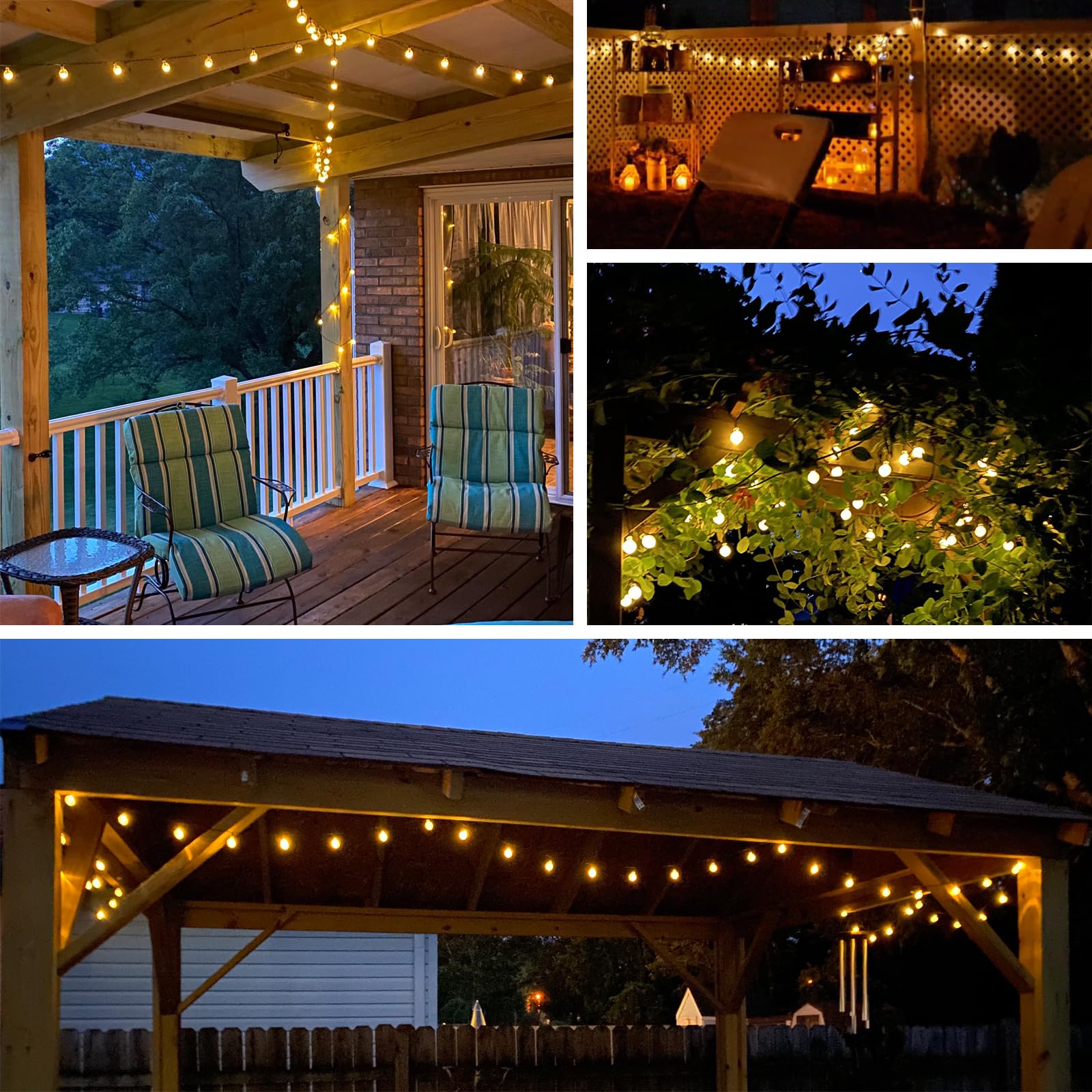 Lorryte 2-Pack 64Ft 100 Led Crystal Globe Solar String Lights Outdoor, Waterproof Solar Lights For Outside, 8 Lighting Modes Pat