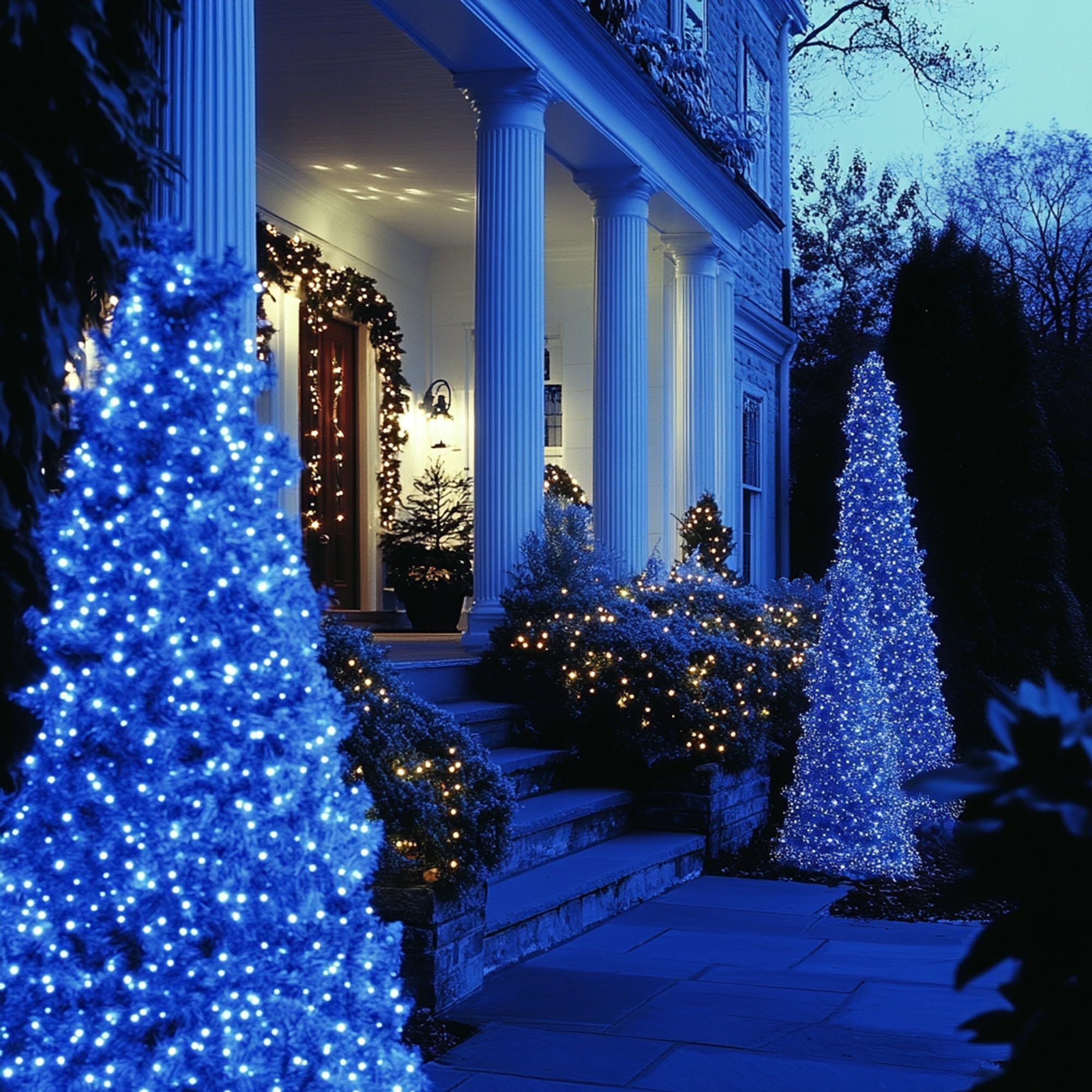 Tw Shine 2 Pack Solar Christmas Lights Decorations Outdoor, Total 400 Led 132 Ft Solar Powered Outdoor Christmas Light With 8 Mo