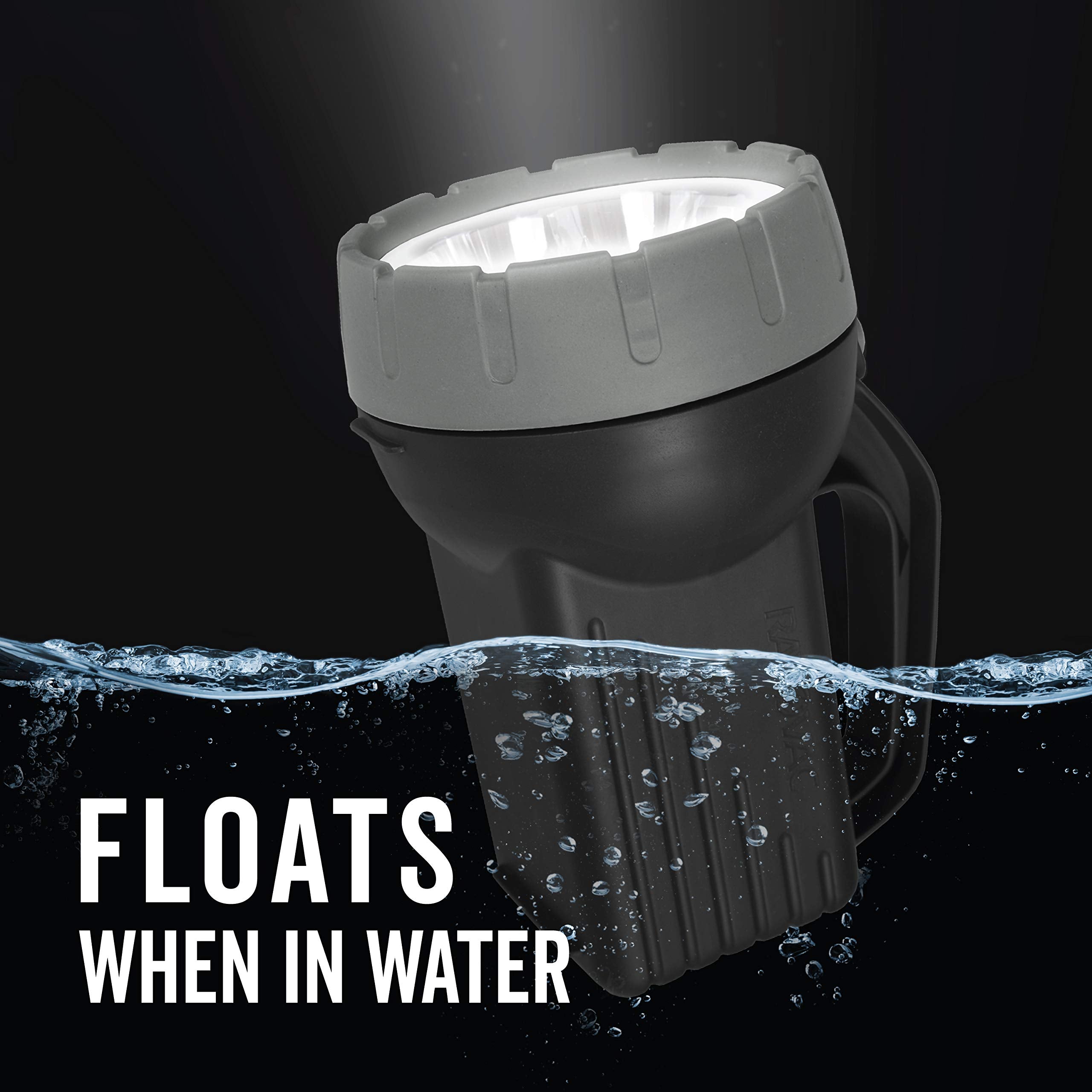 Rayovac LED Flashlight - Floating Camping Light, 6V Battery Included, Black, Pack of 1, Model BEPLN6V-BTA