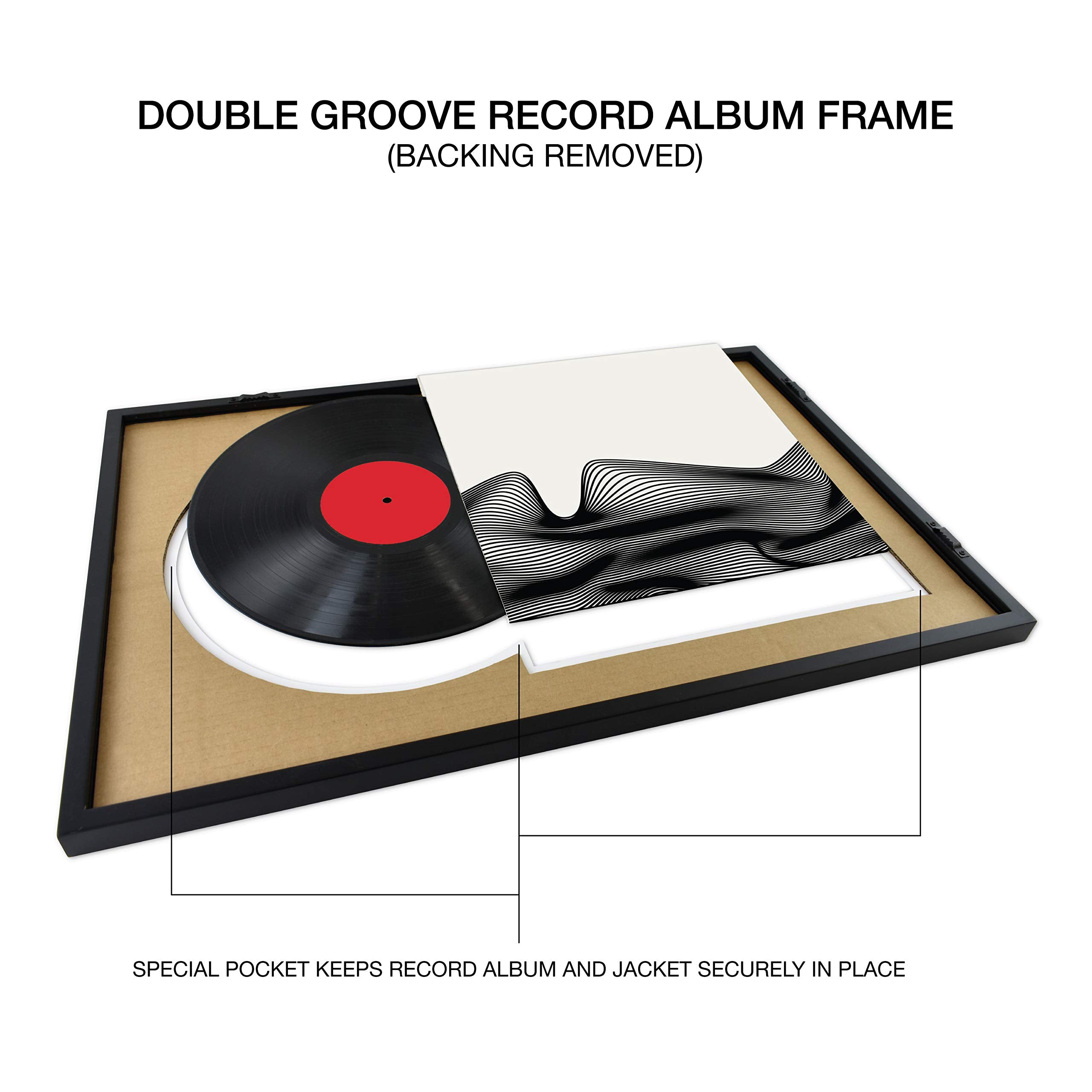 MCS Record Album Frame, White - 16.5 x 25 in, Stylish Display for Vinyl Records, Perfect for Home Decor and Music Lovers