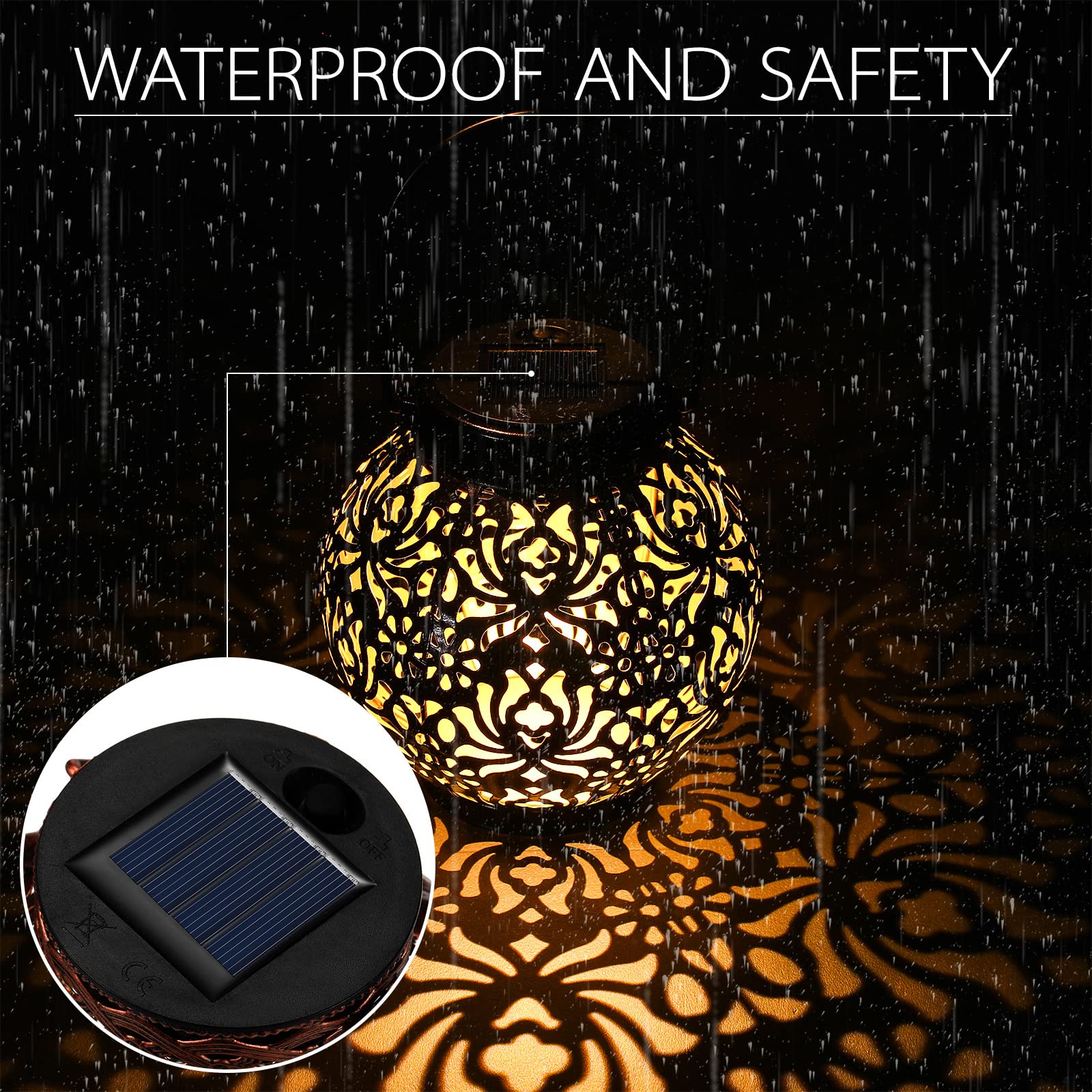 Jeyiour 12 Pack Solar Light Replacement Tops Replacement Solar Light Parts Waterproof Led Panel Lantern Lid Outdoor Top Kit For Hanging Lanterns Patio Decor(2.76 In)