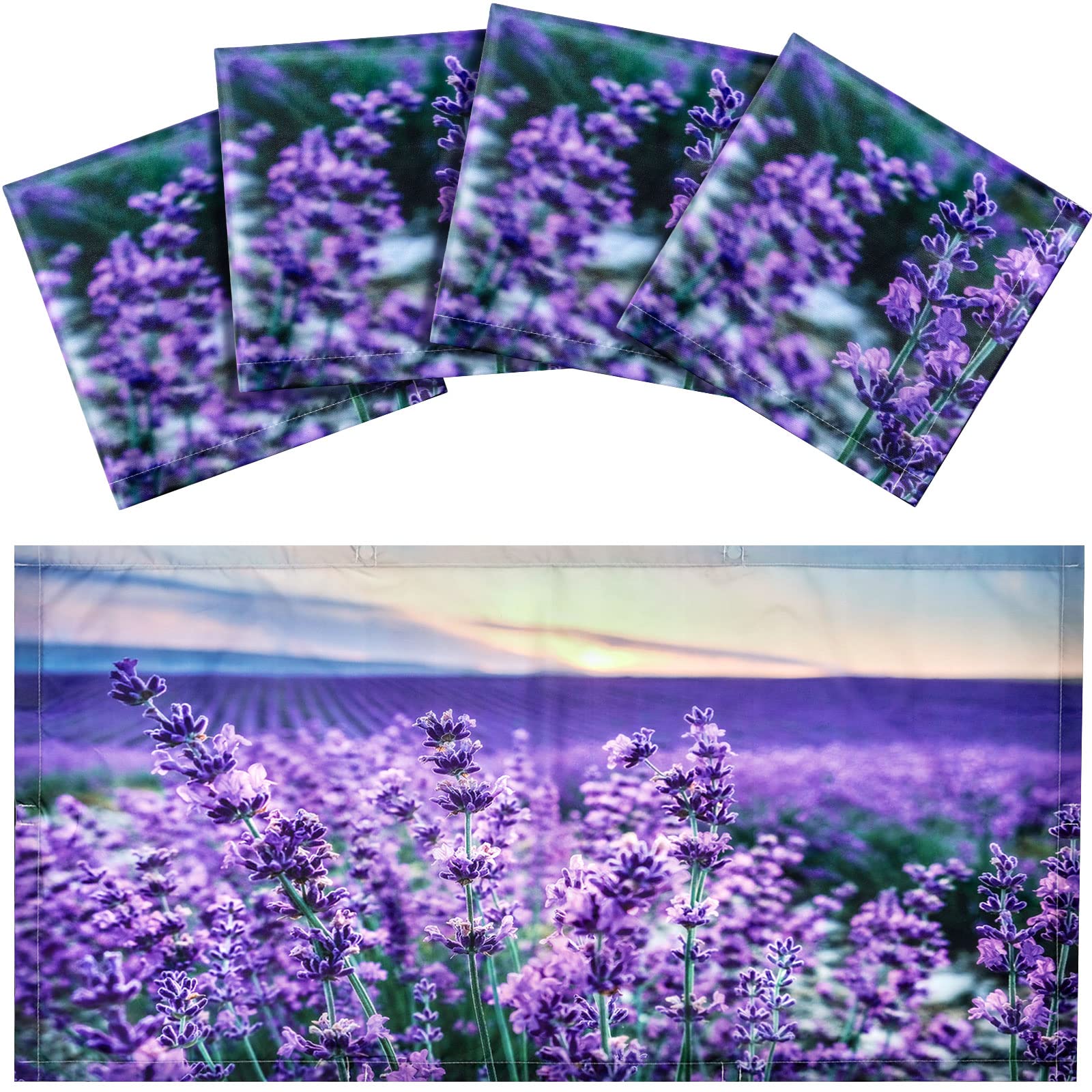 Hortsun Fluorescent Light Covers Magnetic Shade Filters 4x2 Feet Lavender Model WA-Hortsun-3522