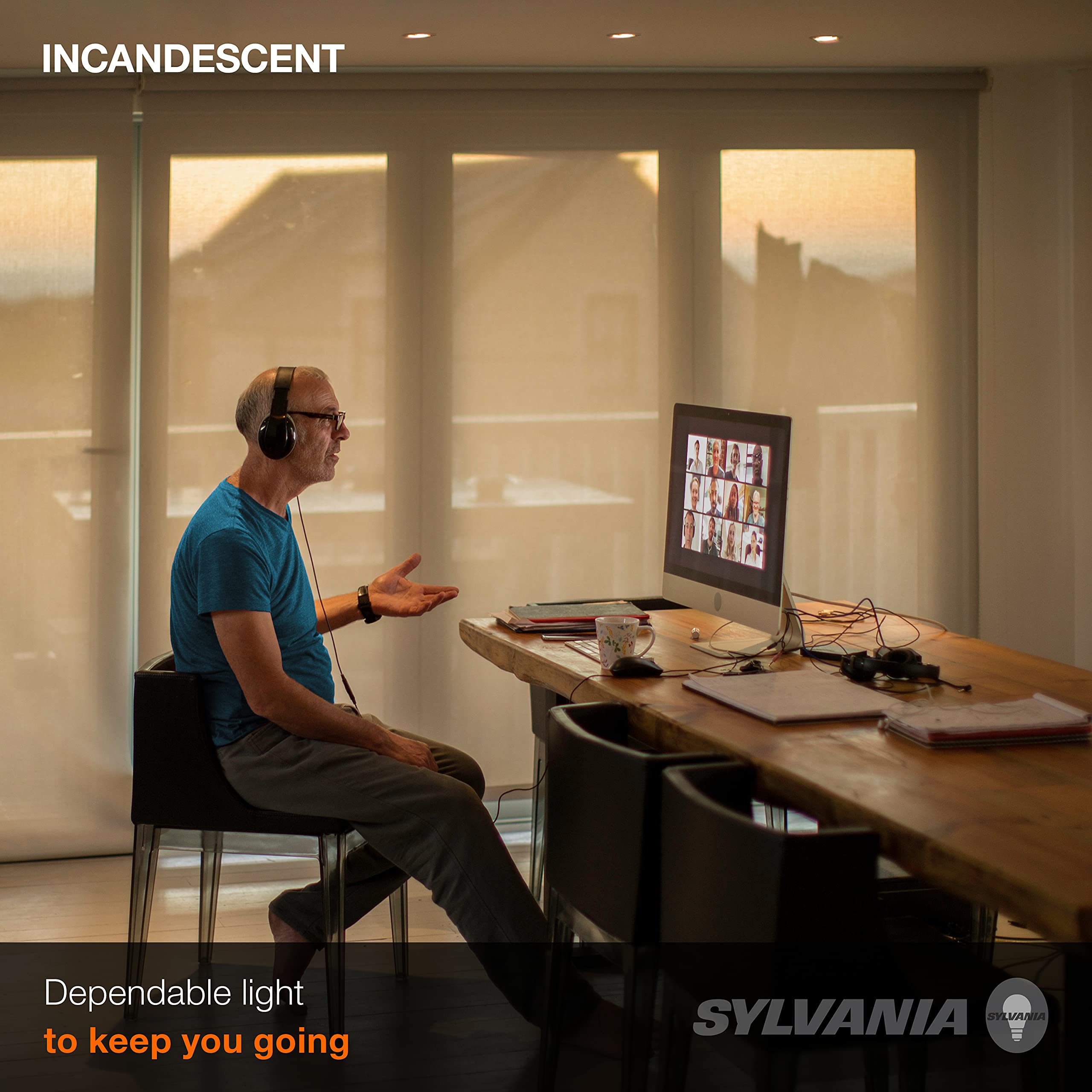 LEDVANCE Sylvania Incandescent R20 Flood Light Bulbs, 45W, 230 Lumens, Warm White, 6 Count, Model 15676