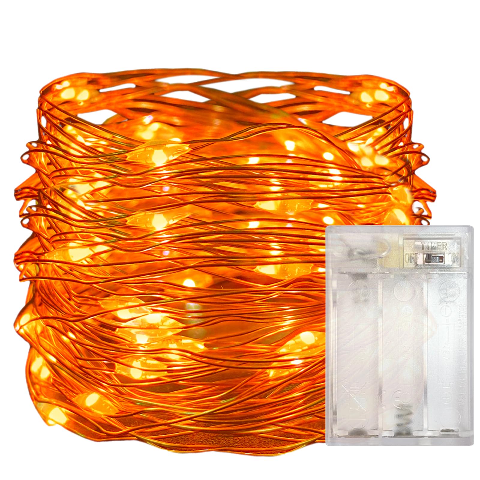 Yalilong with Timer Function Battery Operated Dewdrop Led Lights,Mini Fairy Lights for Home Parties Christmas/Halloween Holiday 