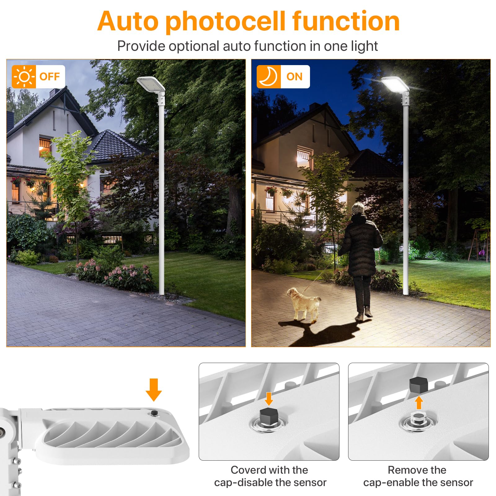 Demilare 200W Led Parking Lot Light, 30000Lm Led Lights Outdoor With Adjustable Slip Fitter Mount, 5000K Ip65 150Lm/W Dusk To Da