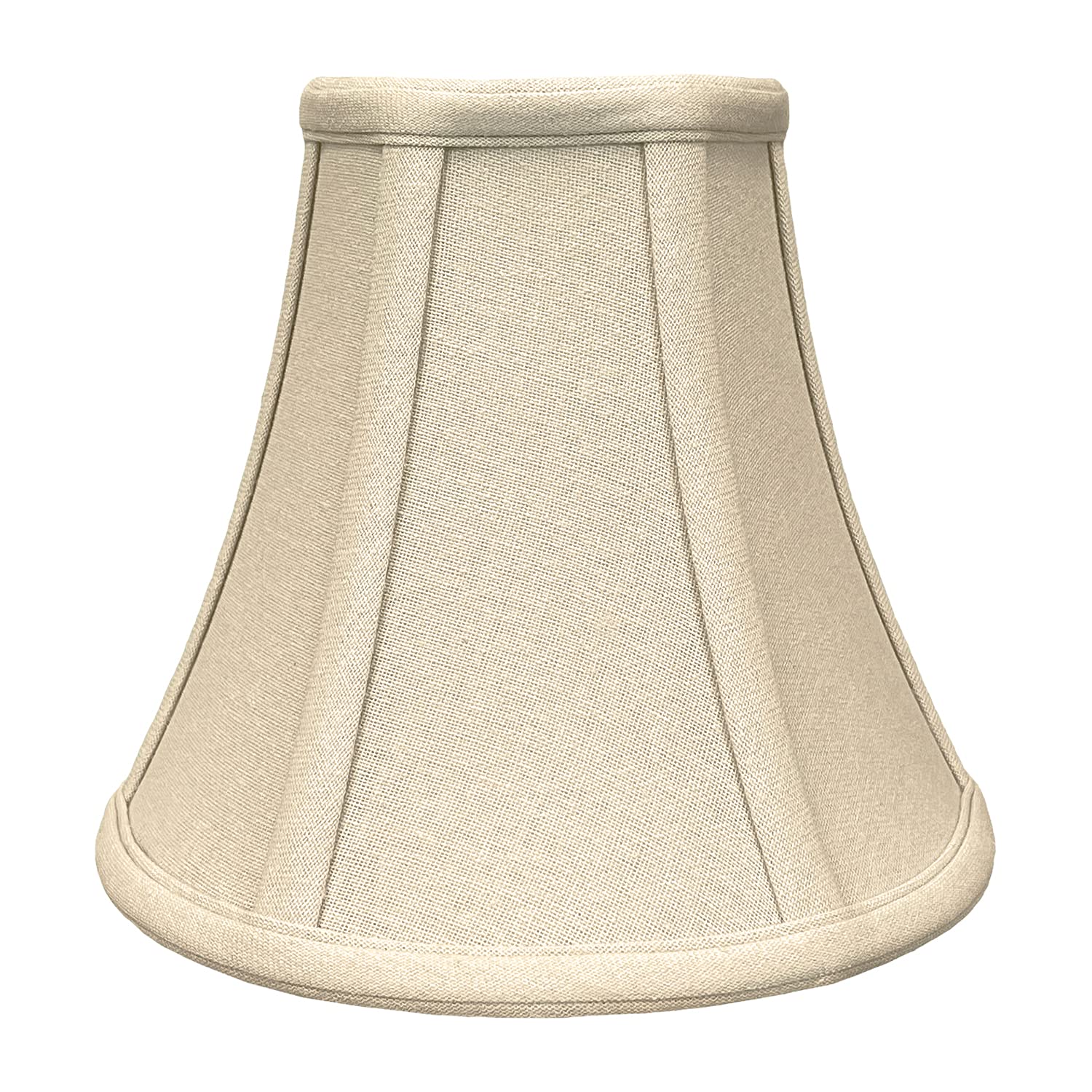Royal Designs, Inc. True Bell Lamp Shade With Round Clip, Linen Beige, 4 X 8 X 7.25, Bs-704Rc-8Lnbg