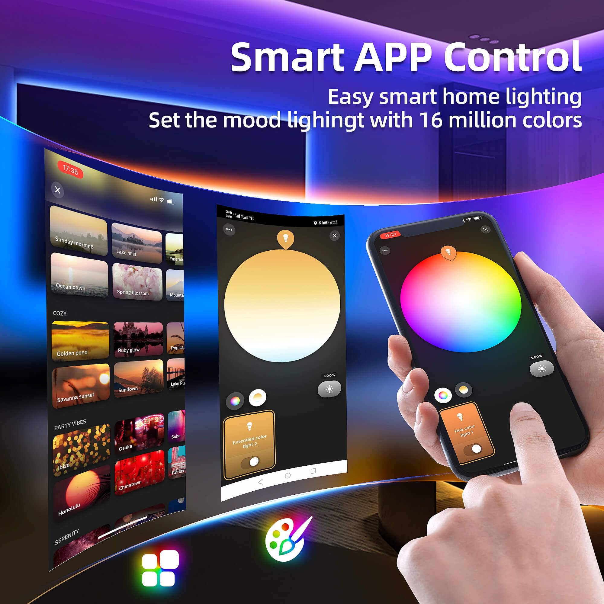 GIDERWEL ZigBee RGBW LED Strip Lights Kit 32.8ft Smart Dimmable Copper Model ZC05M-10