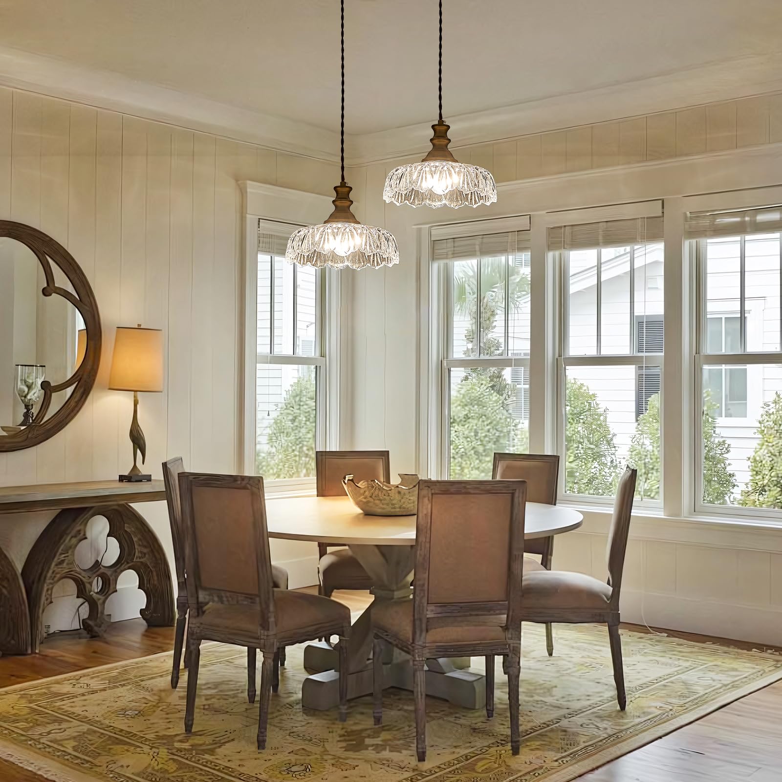 Hddfl Vintage Pendant Lights Fixture Modern Pendant Lighting Fixtures 11.8Inch Hanging Lamp For Kitchen Island Bedroom Living Ro