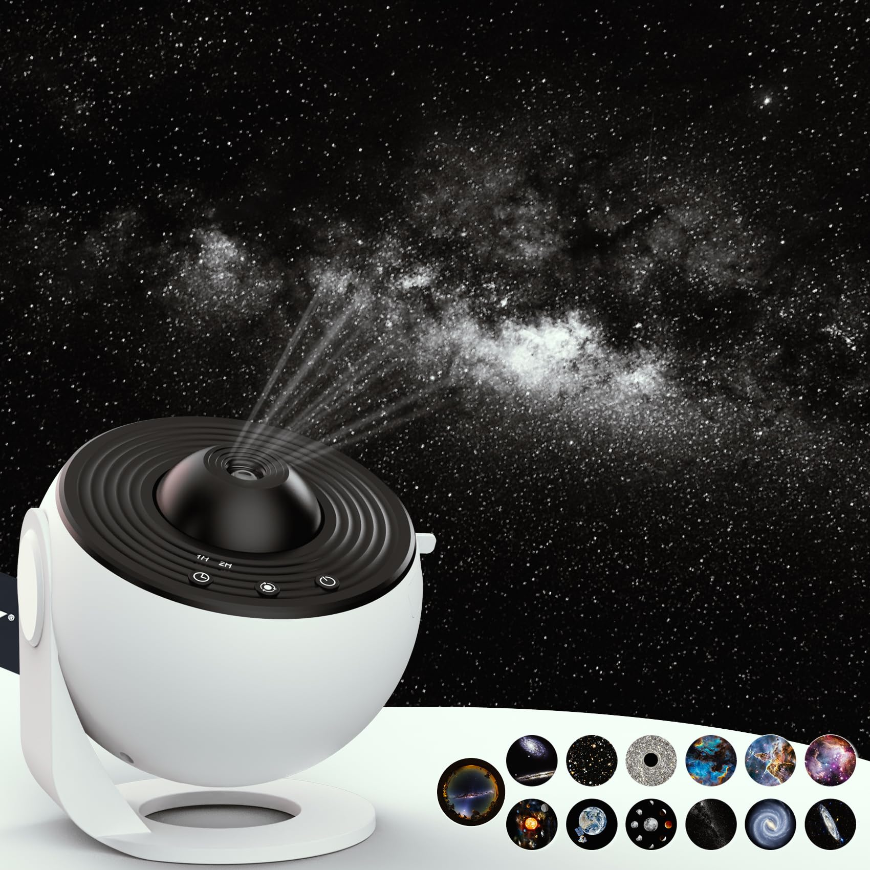 Star Projector,Upgraded Planetarium Projector for Bedroom,Educational Audio Galaxy Projector with 4K Replaceable 13 Galaxy Discs