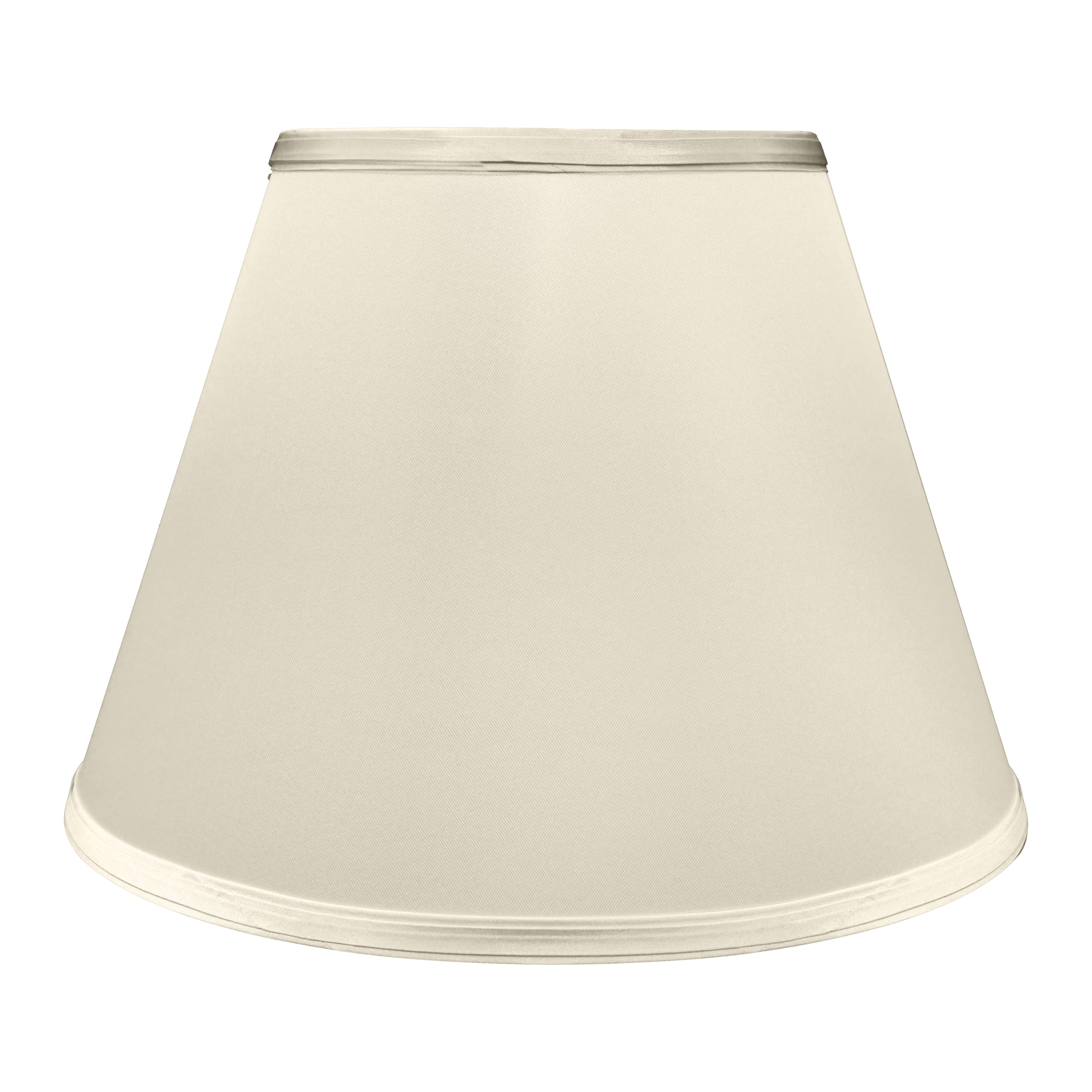 Aspen Creative Lamp Shade, Transitional Empire Shape, Sateen, 7in Top x 13in Bottom x 9.5in Slant Height, Champagne, Model 32690