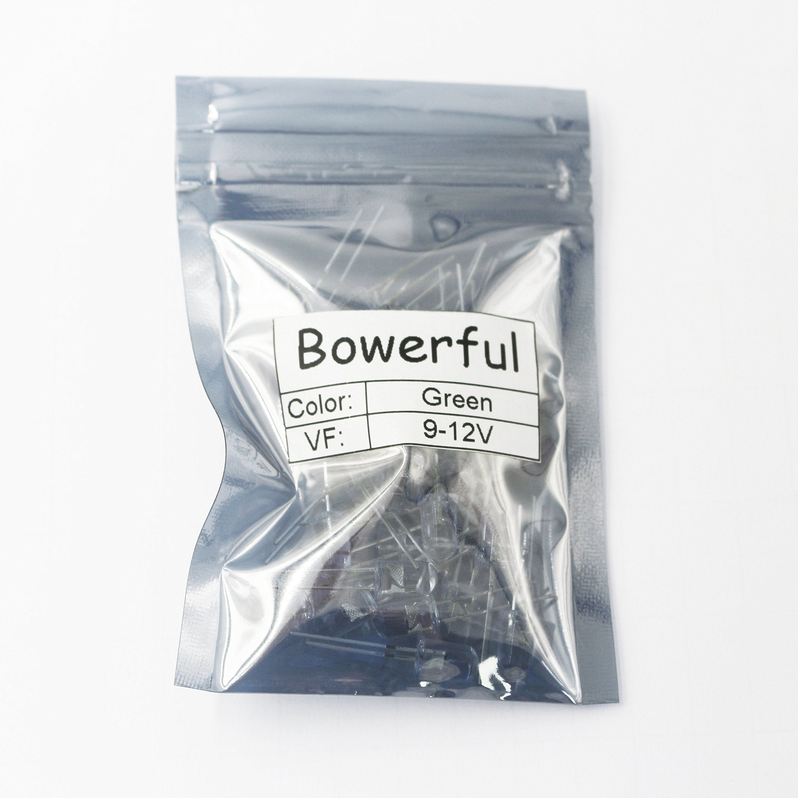 Bowerful 100Pcs 12V 3Mm Green Led 9V Gauge Cluster Instrument Light Emitting Diodes