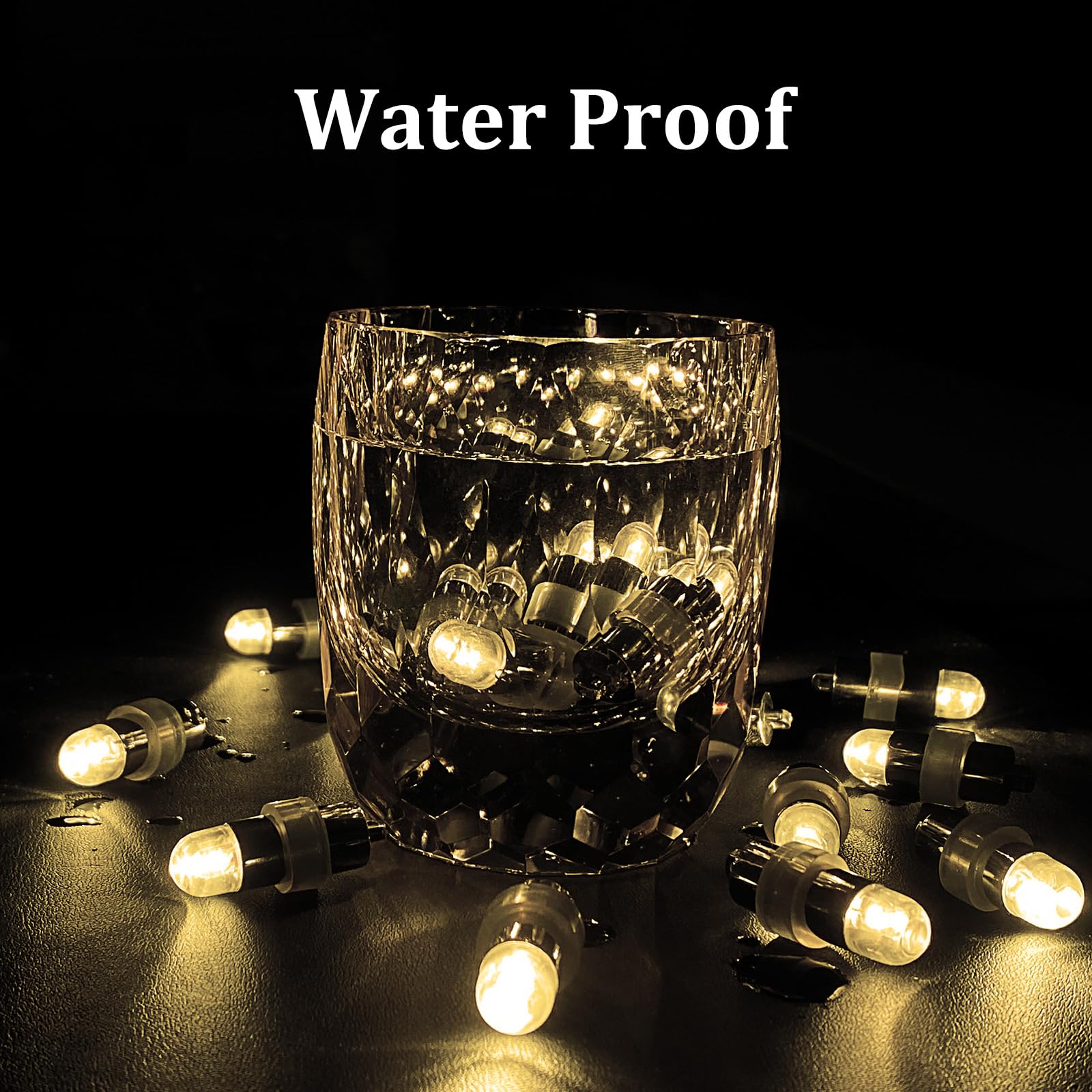Aogist Mini Paper Lantern Lights, Waterproof Balloon Lights Battery Powered Party Lights For Graduation Party Birthday Party Wedding Halloween Christmas Decoration (Warm White, 24)