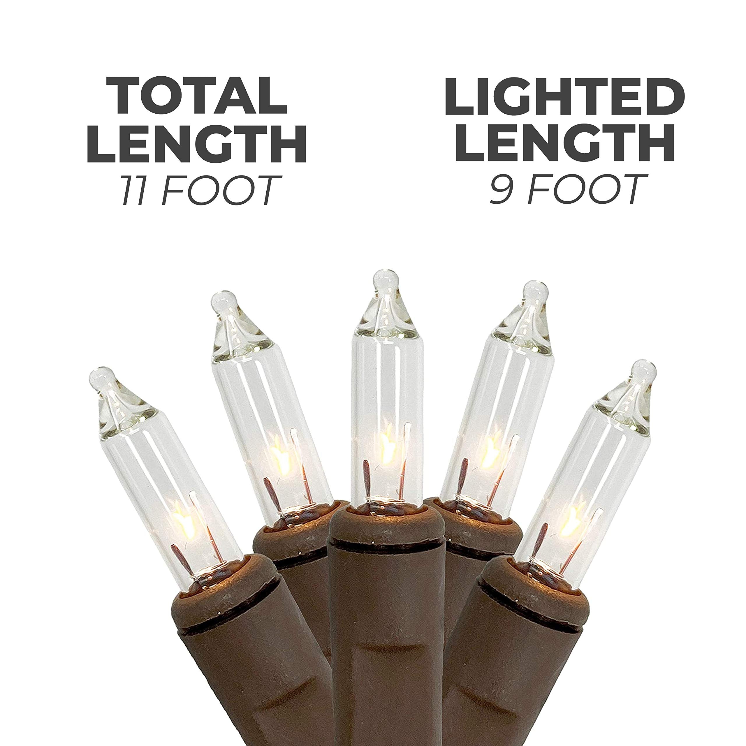 Vine Lights 50Lt Mini String Light Set, Model 2270-02, Clear Cadmium