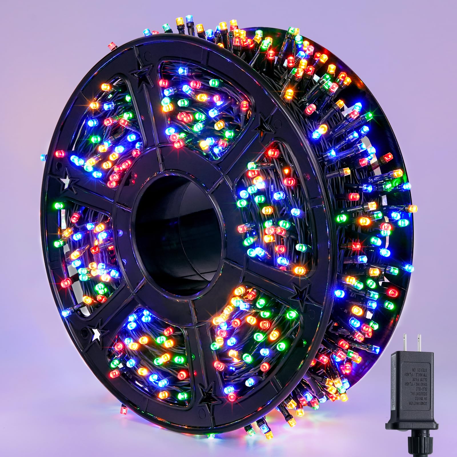 JMEXSUSS 272ft 800 LED Christmas Tree Lights, 8 Modes Multicolor Led Christmas Lights Outdoor Waterproof Christmas String Lights