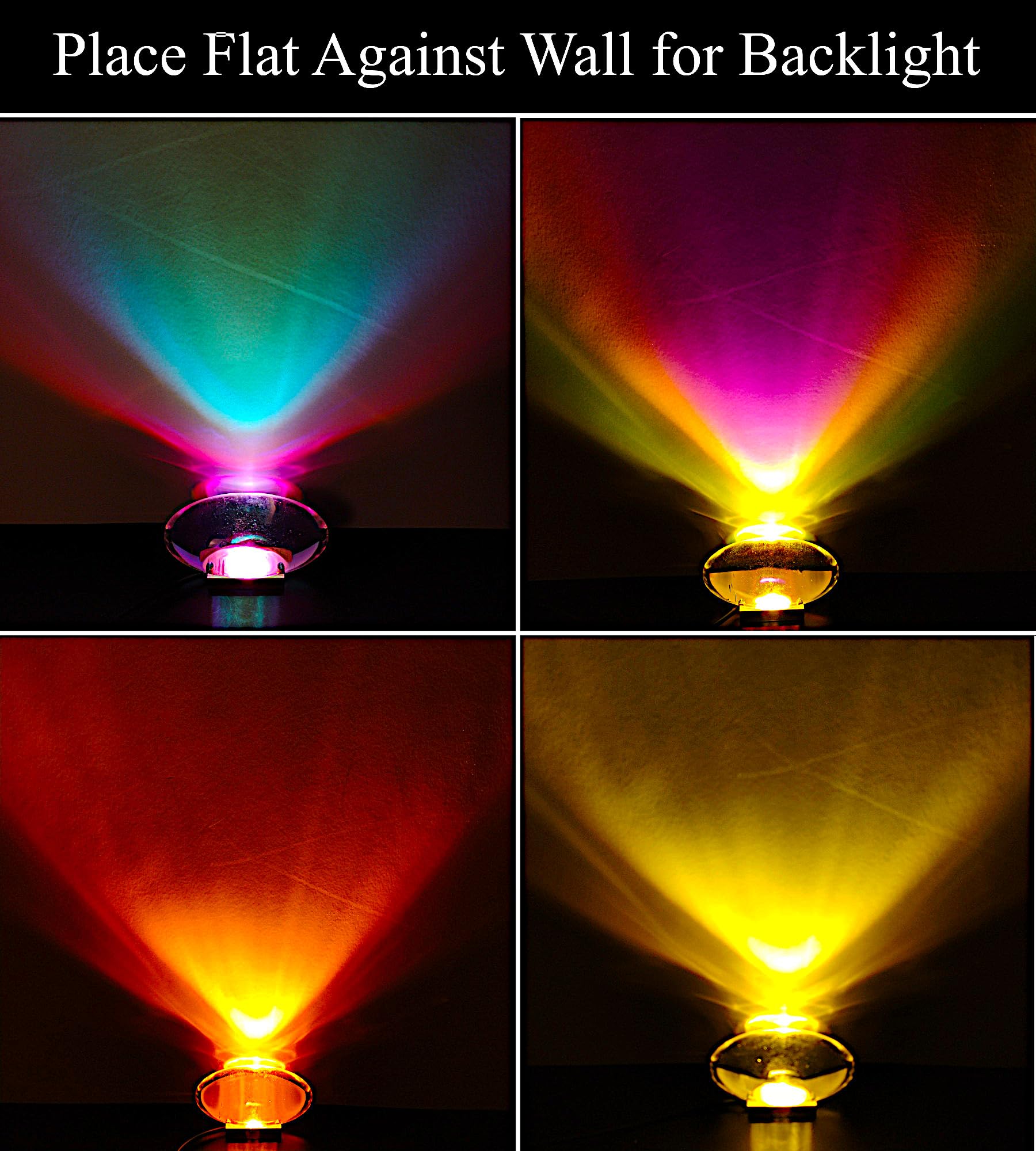 Alymack Sunrise Aura Mood Light - Adjustable Angel Eyes Led Projector Lamp Ambient Night Lights - Rgb Colorful Backlighting Disp