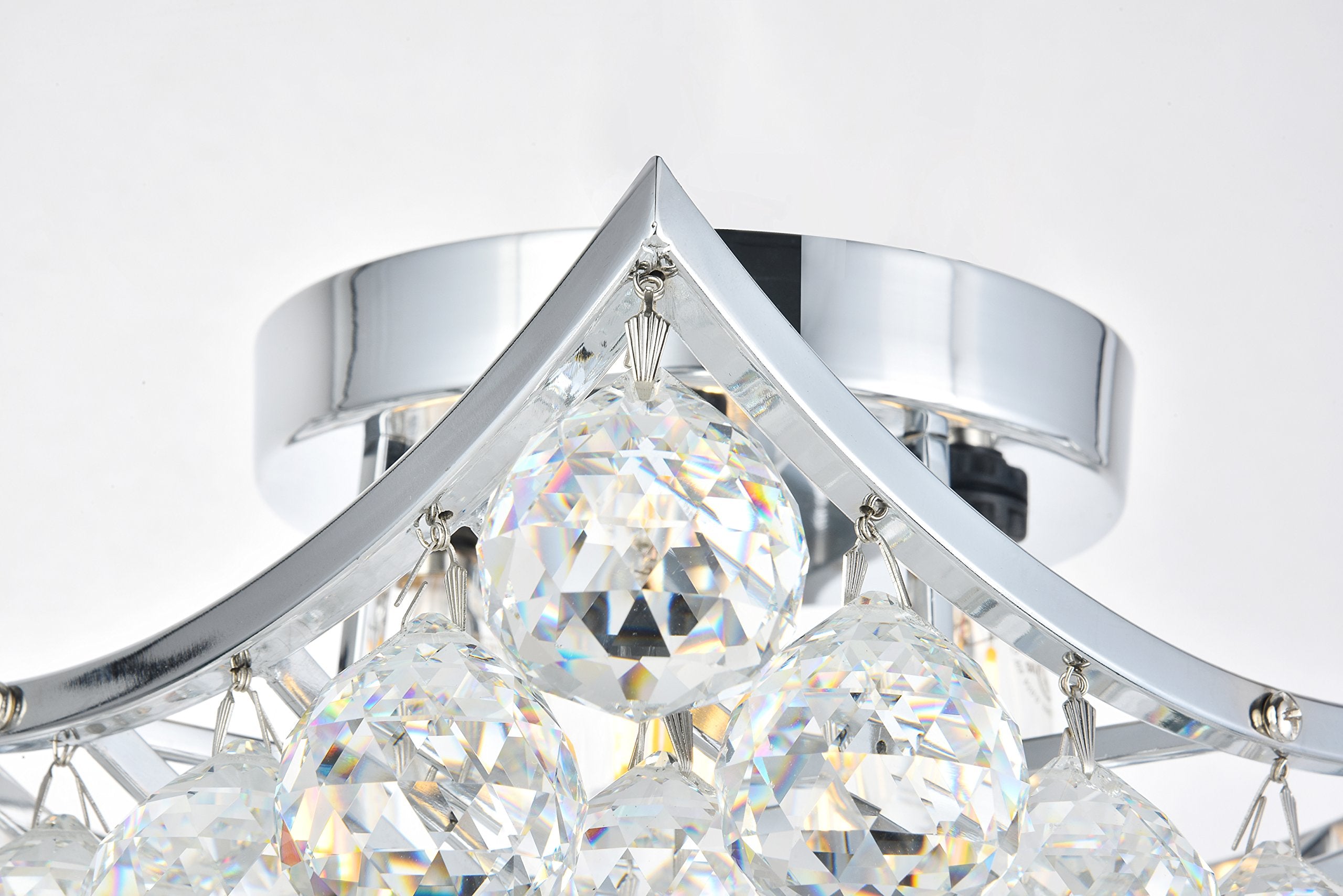 Elegant Lighting 1142D16PN Beckett - 16 One Light Adjustable Pendant, Polished Nickel Finish with Clear Glass