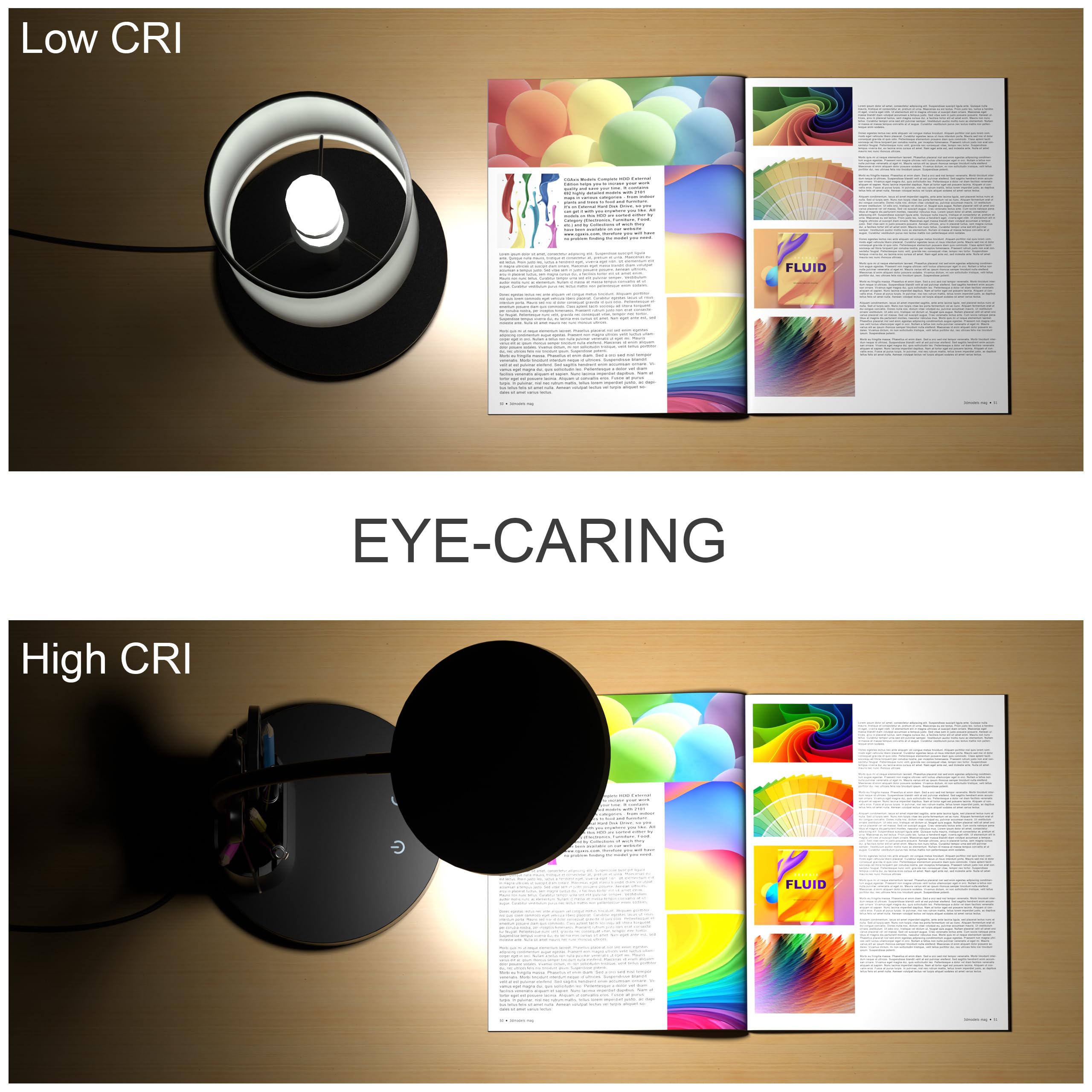 Vicsoon LED Desk Lamp with 3 Color Modes, 360° Adjustable Arm, Dimmable Light, Black, Model HM-TD-8W-001