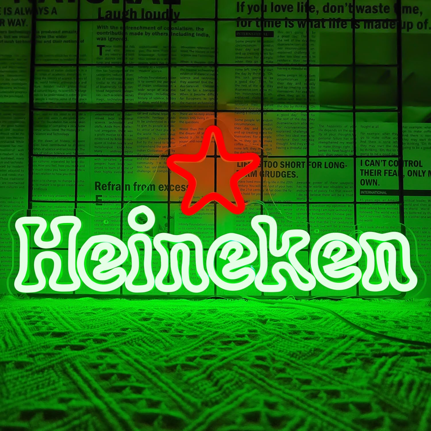 JooeTuu Beer Neon Signs Dimmable Bar Neon Light Up Beer Sign for Home Bar Neon Beer Signs for Wall Decor Man Cave Shop Beer Club Pub Bistro