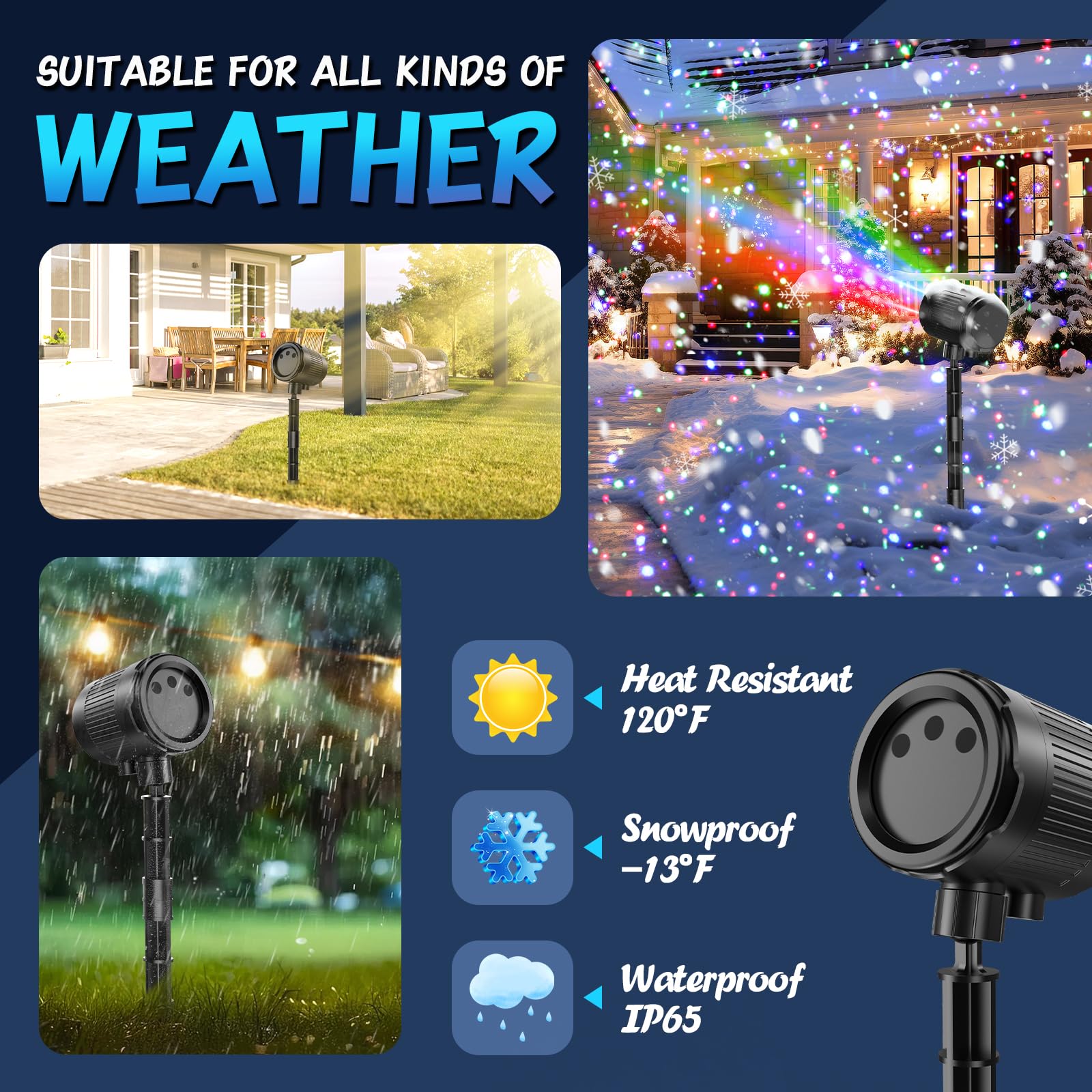 Laser Christmas Projector Lights Outdoor, Rgb 3 Color Moving Laser Firefly Lights Show, Christmas Laser Lights Outdoor Projector
