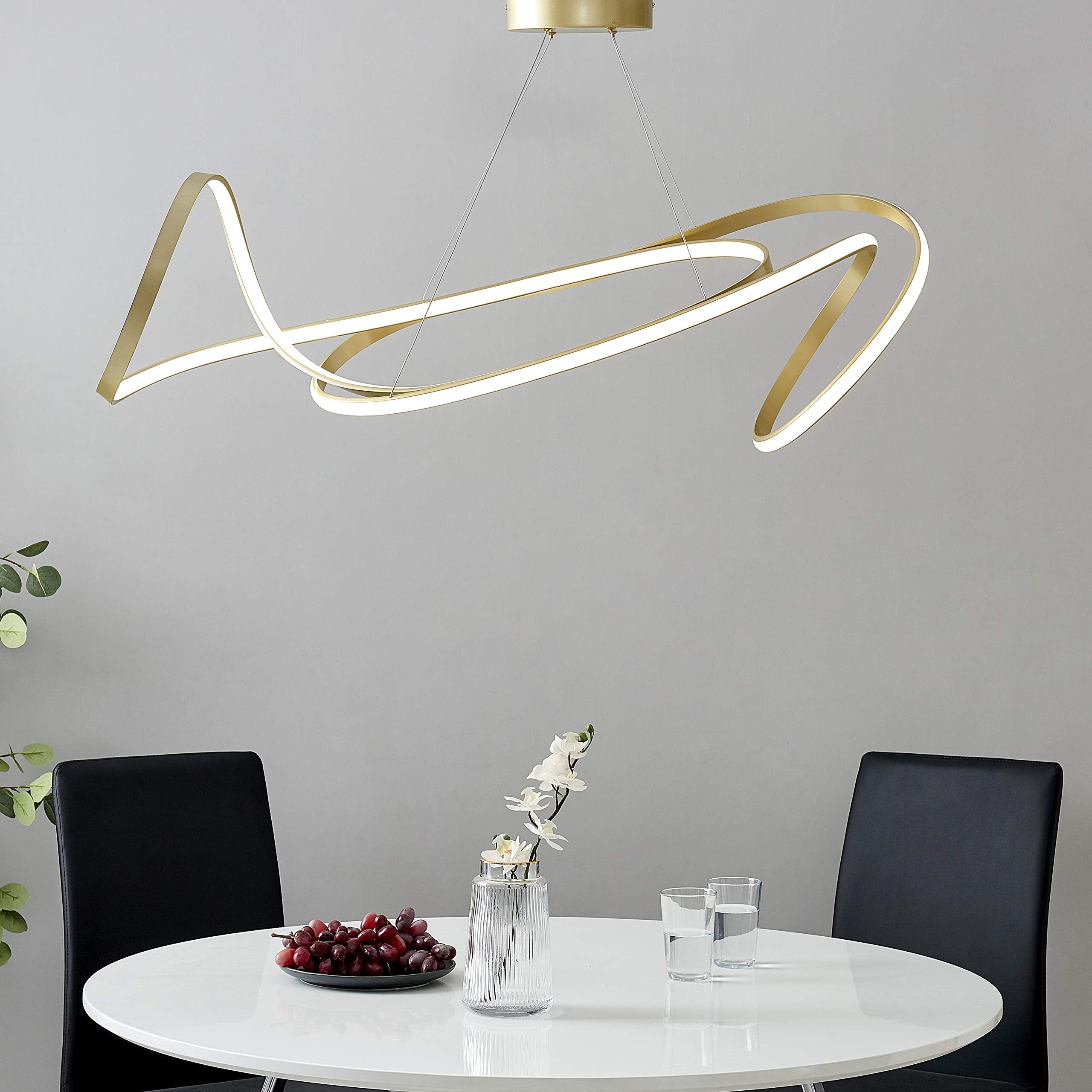 Finesse Decor Moscow LED Chandelier - Gold, Metal, Model CH-006-G