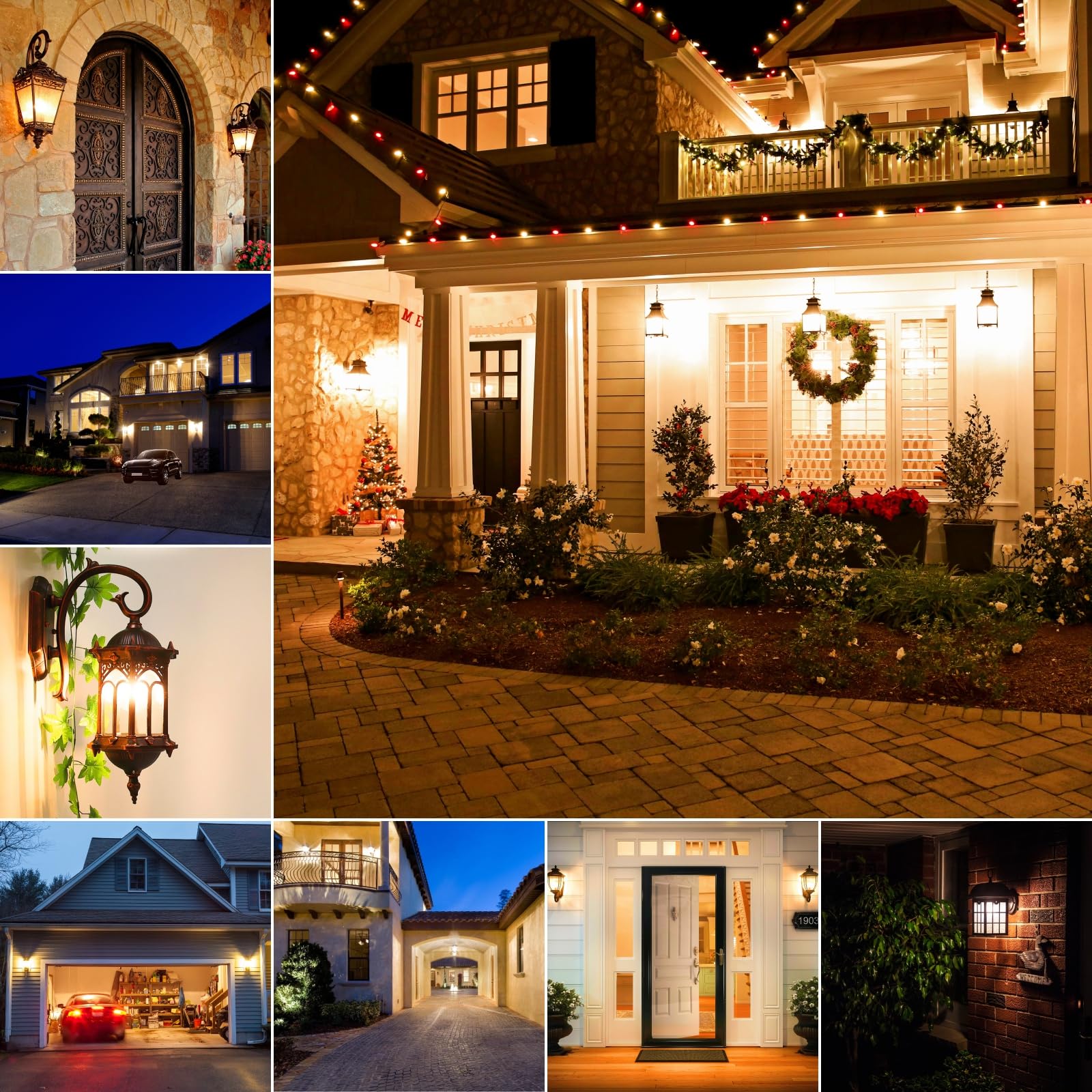 HUIERLAI Radar Motion Sensor LED Light Bulbs, 32W Warm White 2700K, 4000LM, Auto Dusk to Dawn, 2 Pack