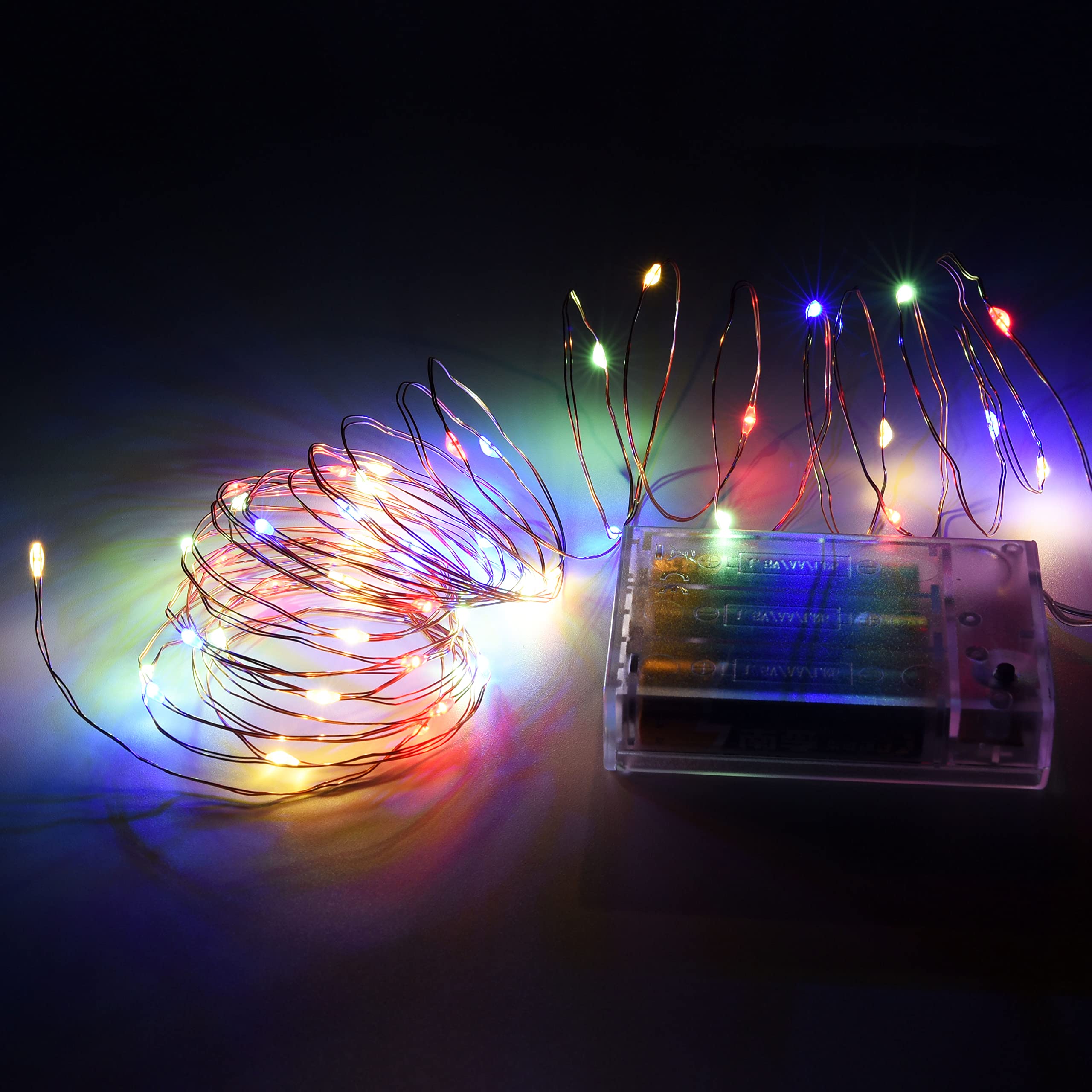 Uhugu Fairy Lights For Bedroom, 16Ft Fairy Lights For Bedroom With 8 Flashing Modes And 8 Hours On 16 Hours Off Timer(Multi-Color,2 Pack)