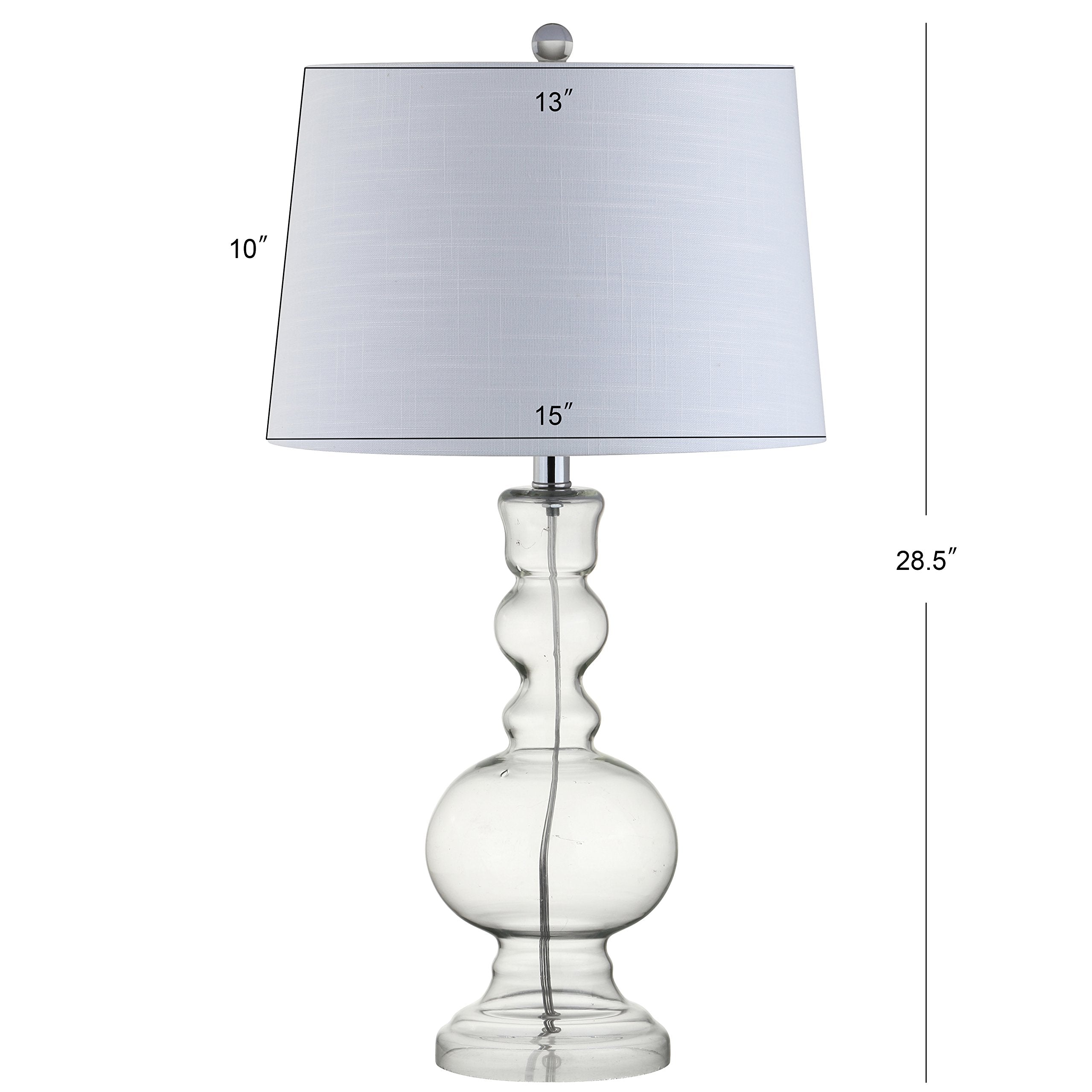 Jonathan Y Jyl1061B-Set2 Set Of 2 Table Lamps Genie 28.5'' Glass Led Table Lamp Contemporary Transitional Bedside Desk Nightstan