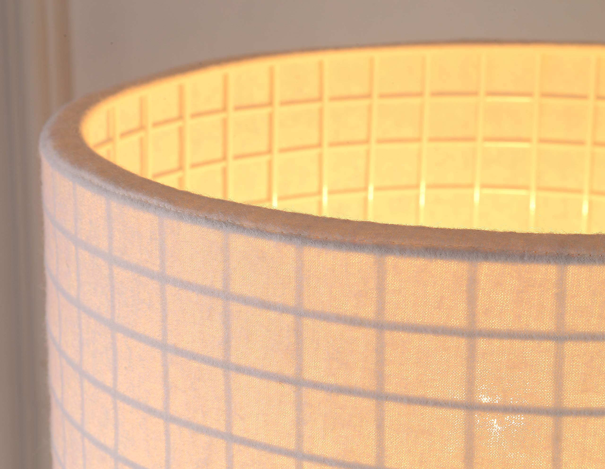 Whiteline Modern Lighting Amber Table Lamp, White