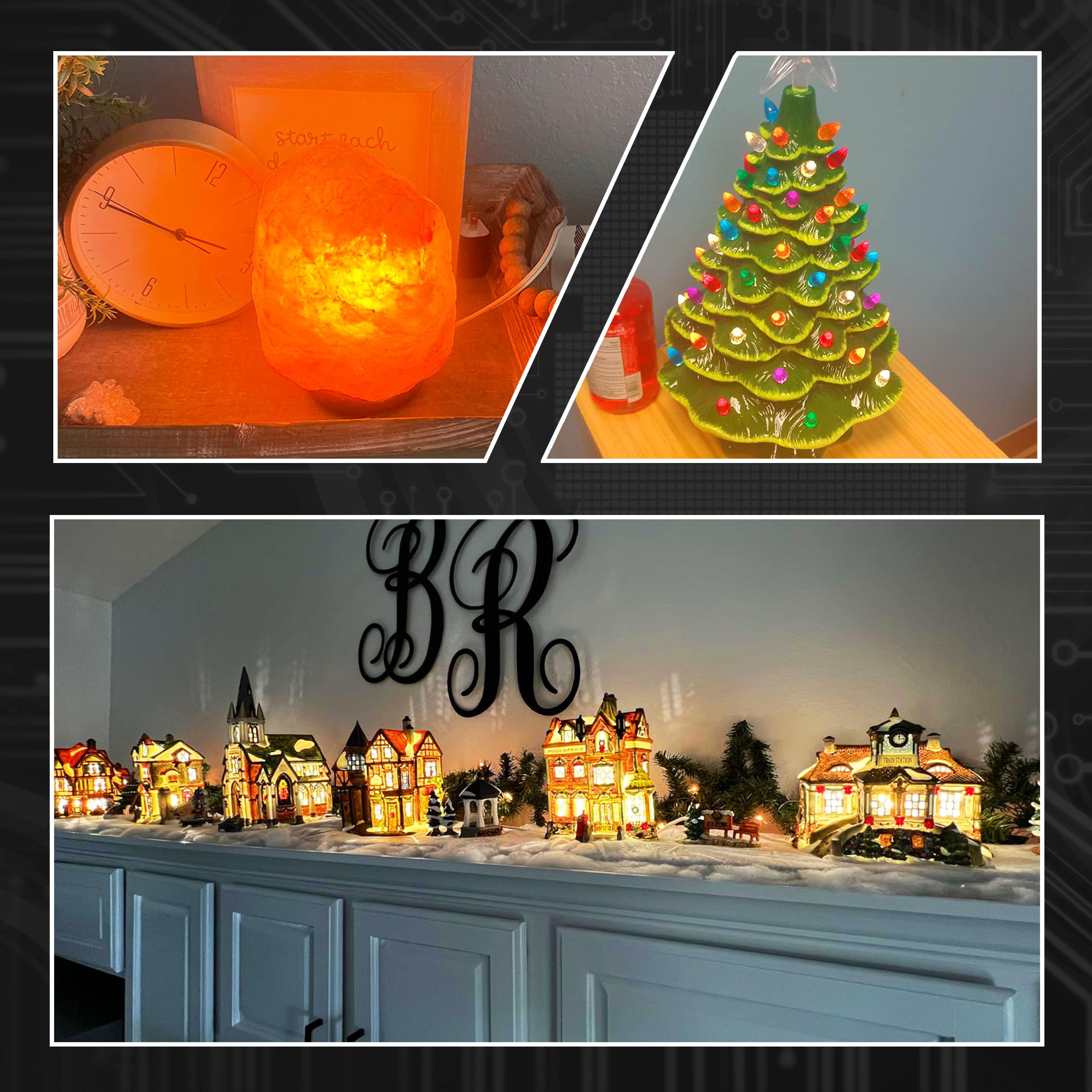 Hylroe Dimmable E12 LED Himalayan Salt Lamp 4W, 2700K Warm White, Candelabra Base, 4 Pack, Model HYLE1242D