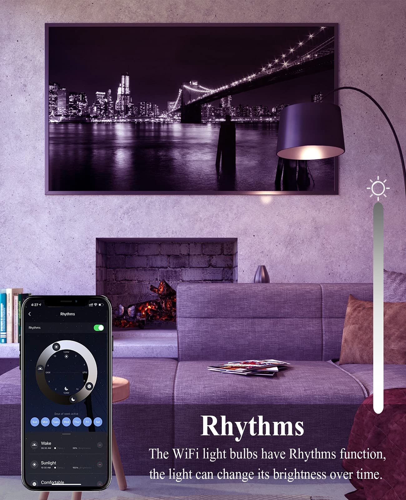 Cmars Led Smart Candelabra E12 Bulbs, Dimmable Rgb, Works With Alexa & Google Home, 3 Pack