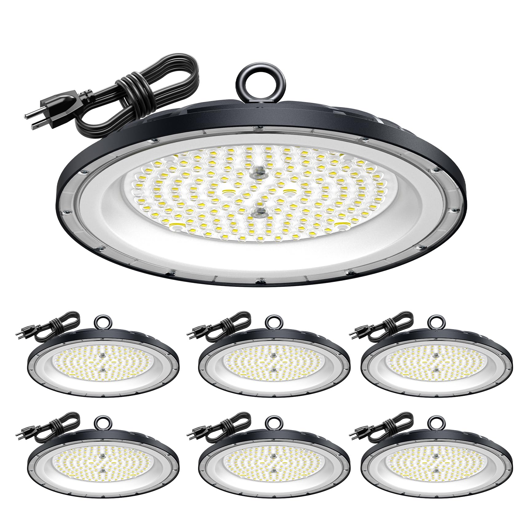 AIKVSXER High Bay Lights UFO Led Light 200W LED Shop Lights 6000K IP65 Commercial Bay Lighting Fixture 30000 LM Super UFO Bright
