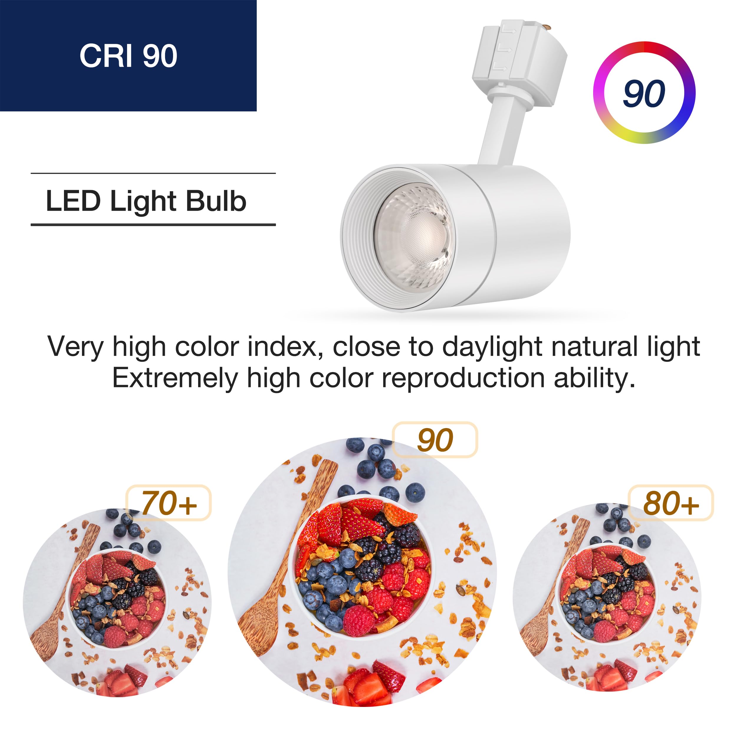 Flsnt 4-Pack Led Track Heads For 2-Wire-1 Compatible Juno Track, 12W (75W Equiv.) Dimmable 24 Degree Led Cylinder Spotlight Ligh
