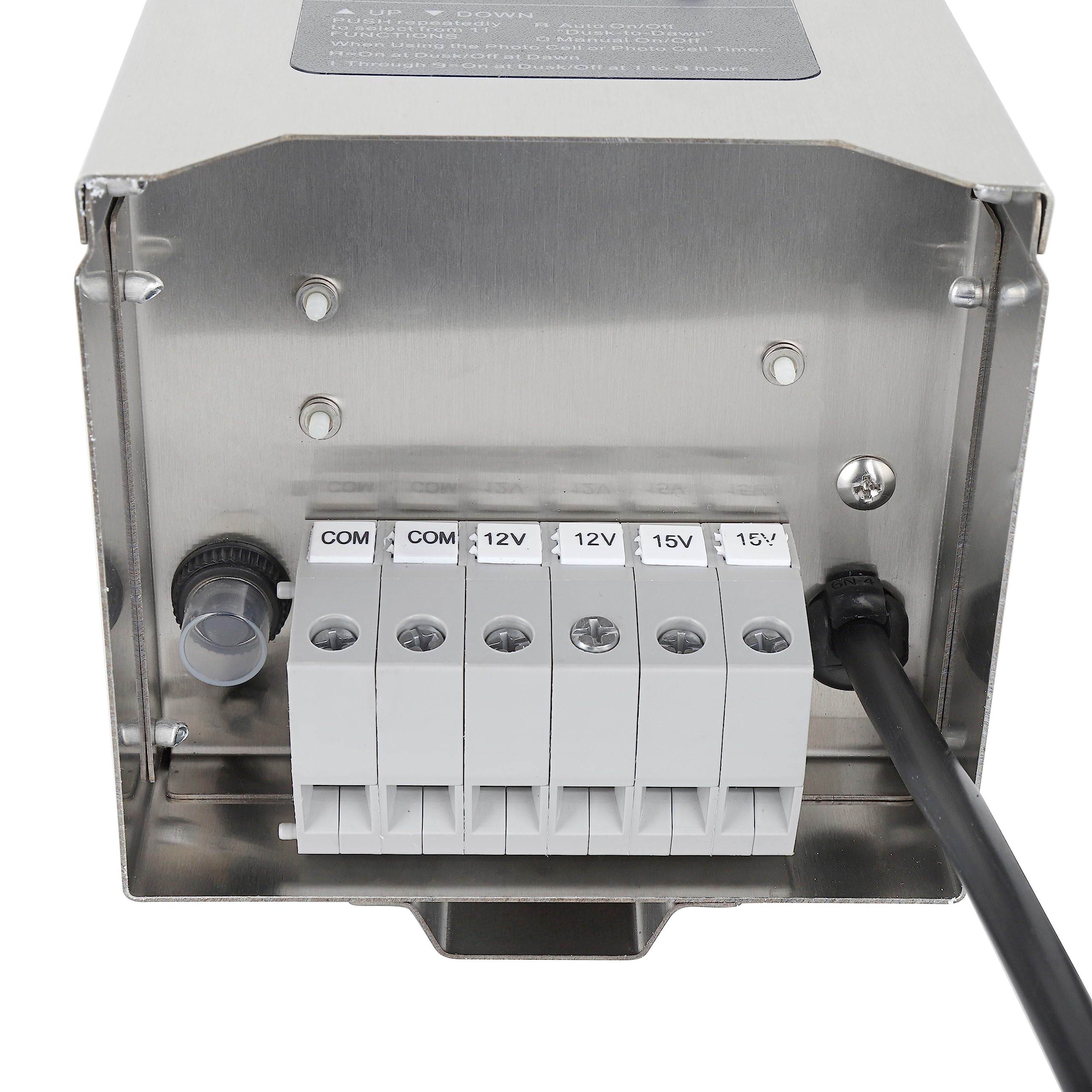 Brilliantool 300 Watt Low Voltage Landscape Transformer, 120V To 12V/15V Ac Multi-Tap Transformer,Weatherproof Stainless Steel E