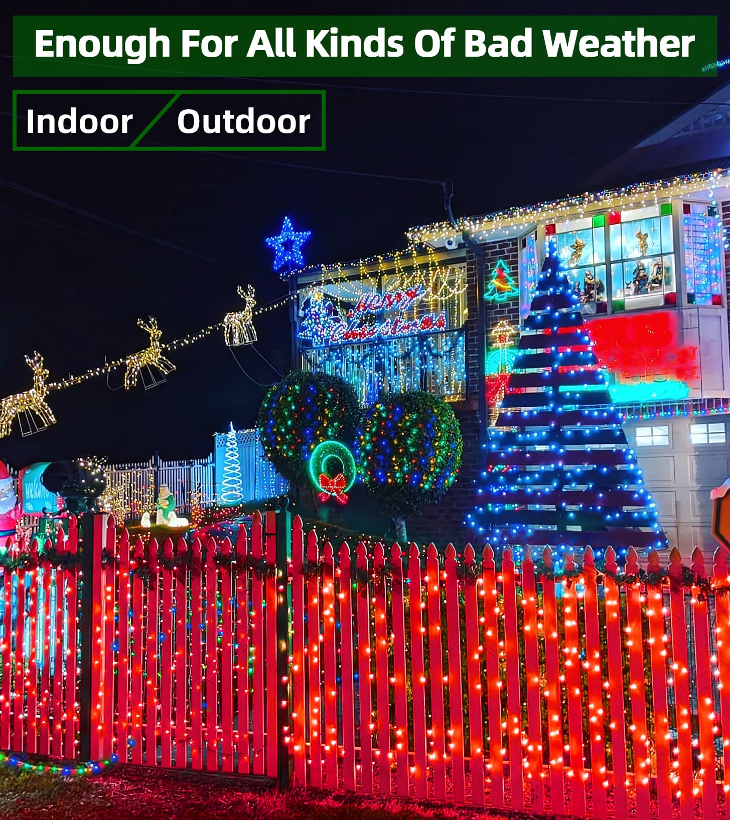 Quhuatu 750 Led 246Ft Christmas Lights Outdoor, Super Long Waterproof Christmas String Lights With 8 Modes, Christmas Tree Light