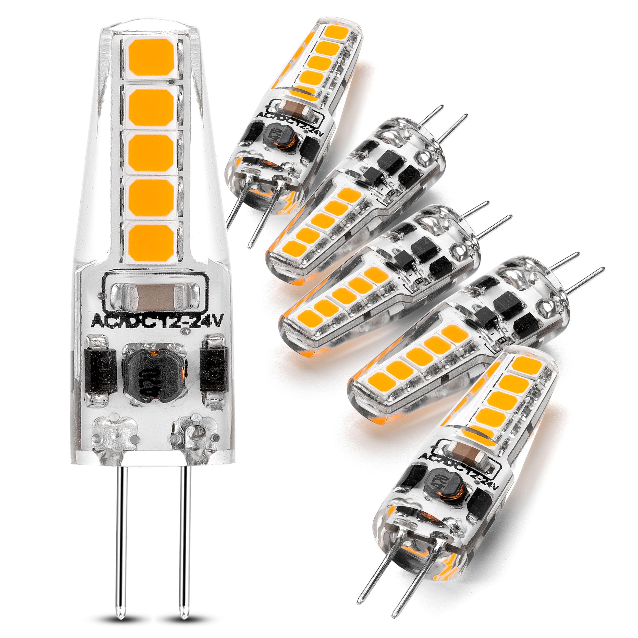 Heifymi G4 Led Bulb Warm White 2700K 3W Equivalent To 20W Halogen Bulb Ac/Dc 12-24V T3 Jc Bi-Pin Base Replacement For Outdoor La