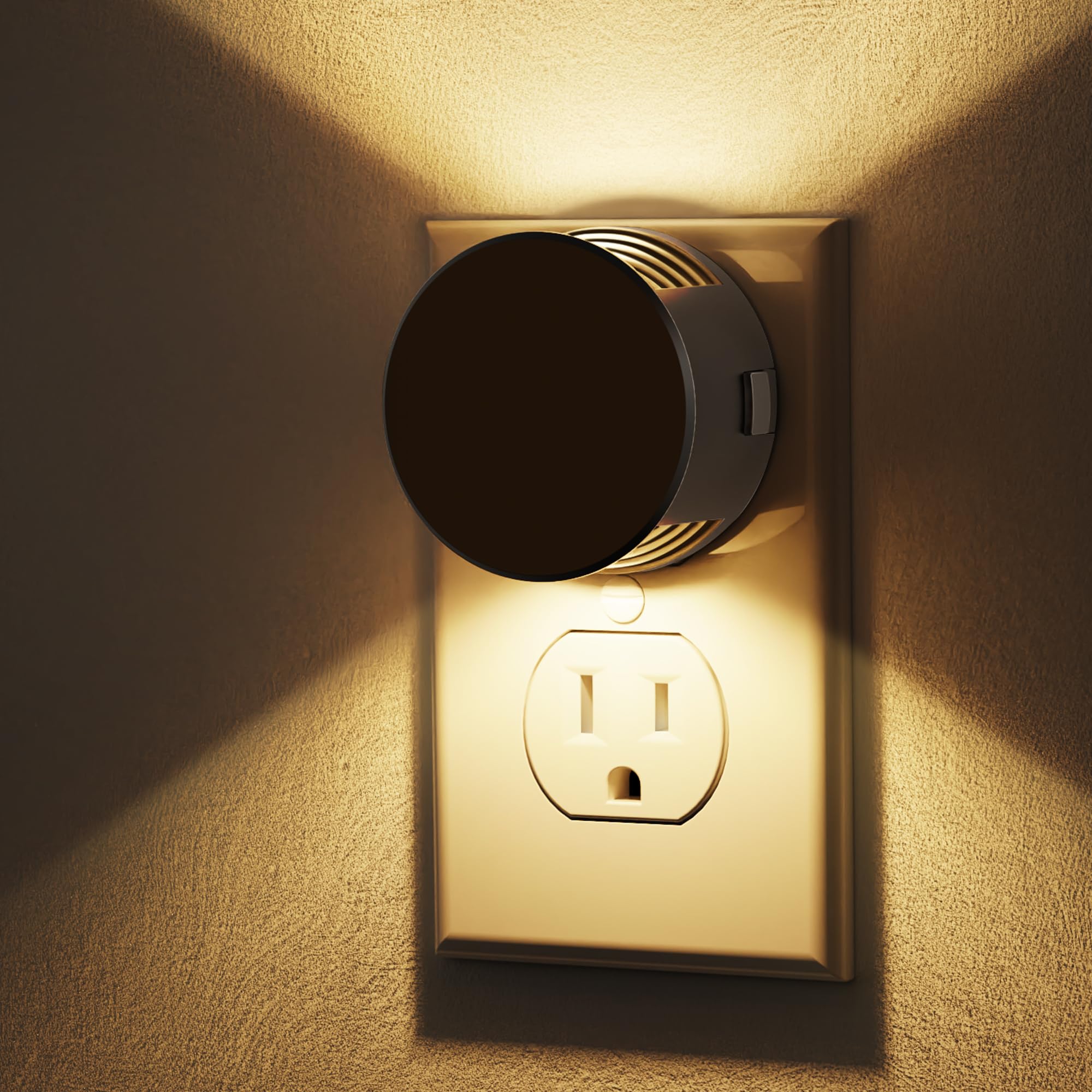 Night Lights Plug into Wall [2 Pack], Dusk to Dawn Sensor Nightlight, Brightness Adjustable, 3000K Soft White, Dimmable Plug in 