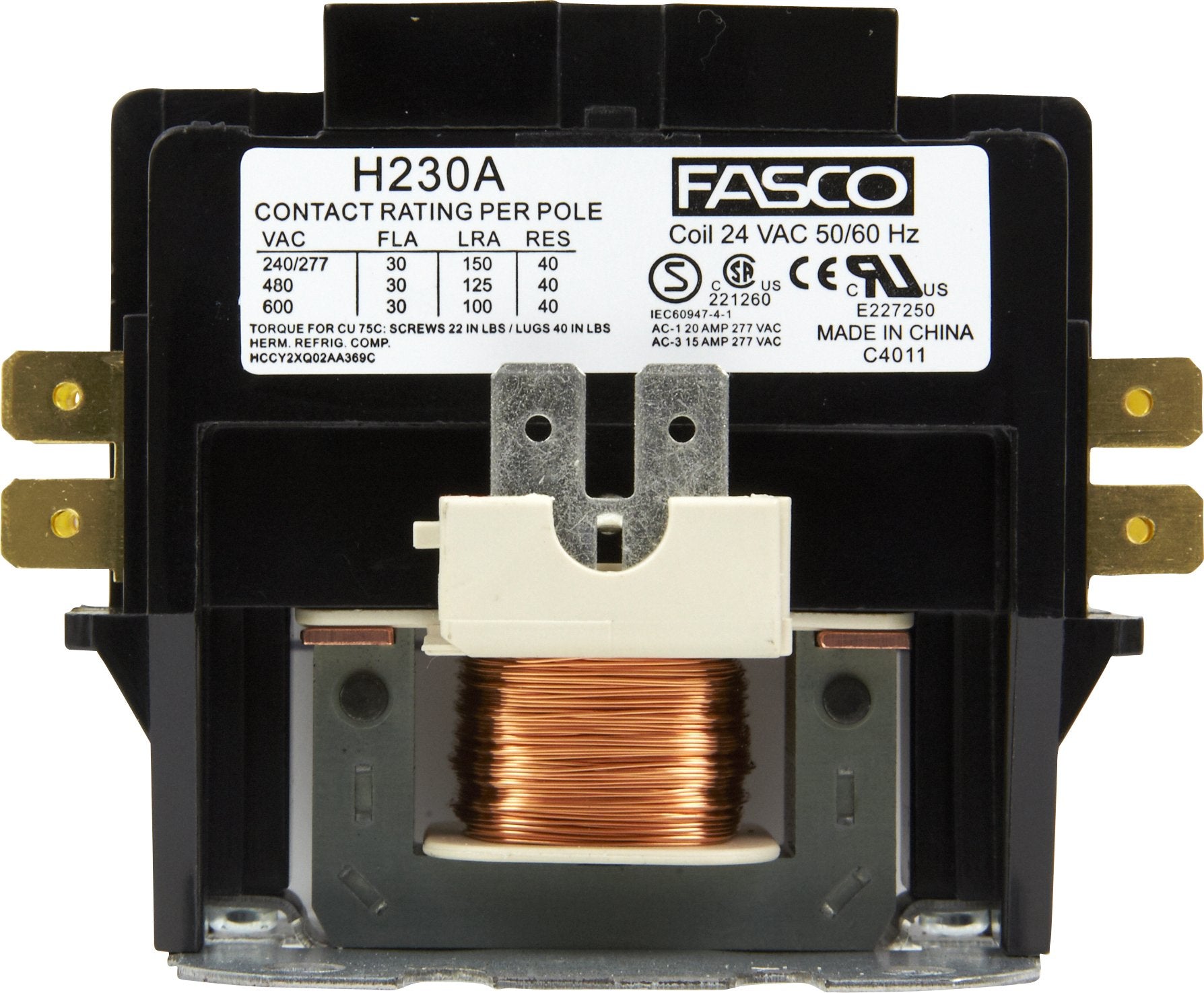 Fasco H230A 2P 30A 24-Volt Control