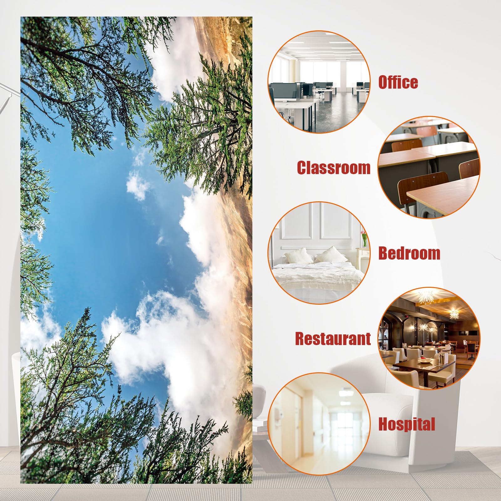 Outus Fluorescent Light Cover with 10 Magnets, 2 x 4 ft, Red, Model TJRW-Outus-5515, Reduces Glare for Classroom and Office