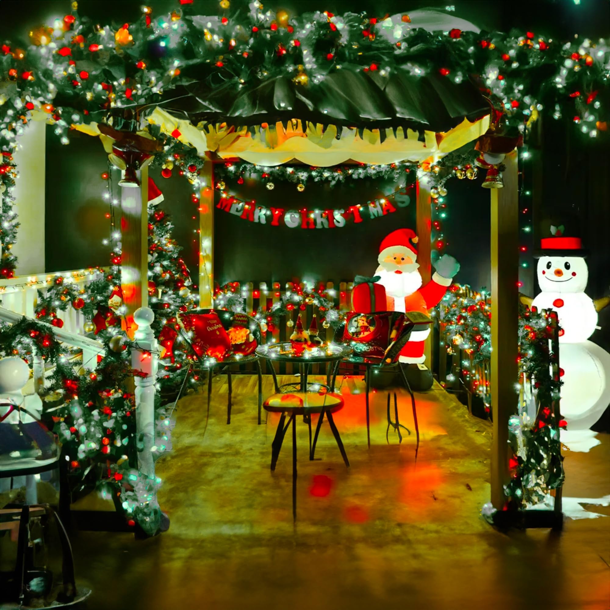 TW SHINE Battery Operated String Lights, 100 LED, 32 FT, Red & White, 8 Modes, Indoor/Outdoor, Model ZF-100-2/SB