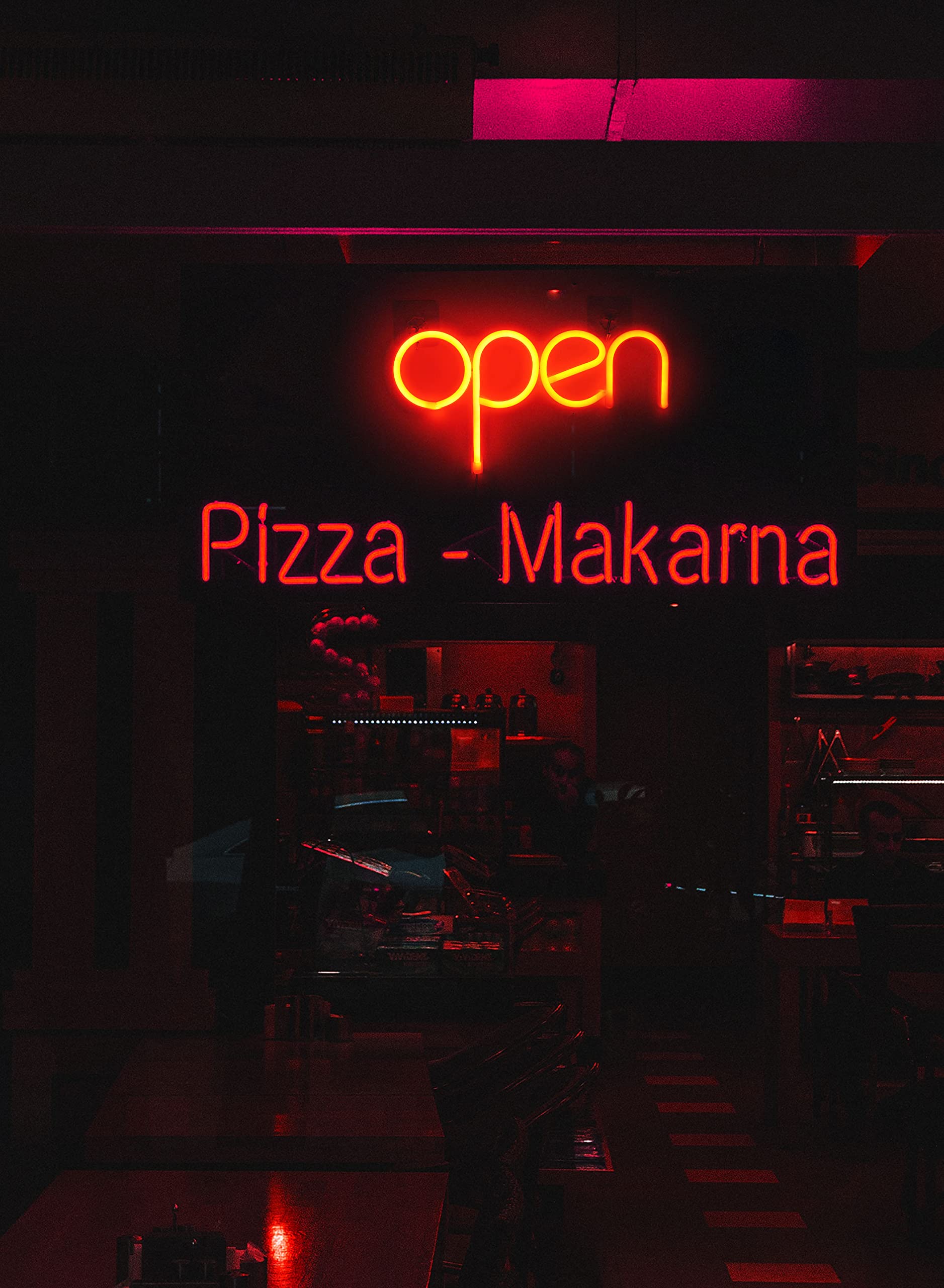 StarryMine LED Neon Open Sign, 13.8inx7.1in, USB or Battery Powered, Red, Small, for Business, Salon, Bar, Wall Decor