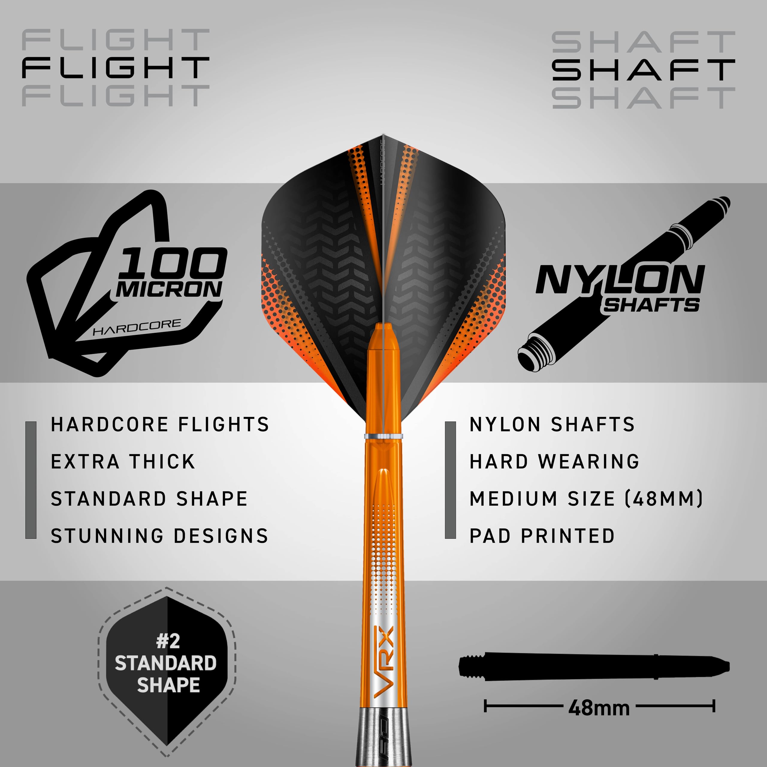 Red Dragon Amberjack 7: 26G Tungsten Darts Set With Flights And Shafts (Stems)