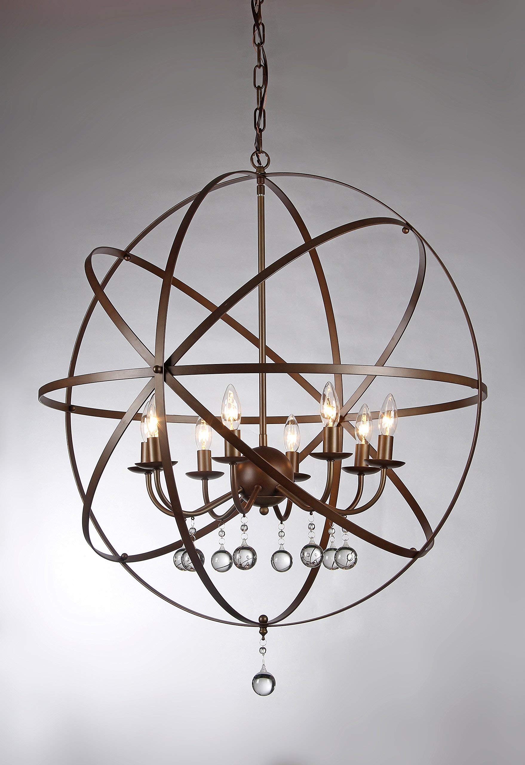 Warehouse Of Tiffany Rl8042 Cr01024 Chandelier, 30&quot;, Bronze, 192 Count