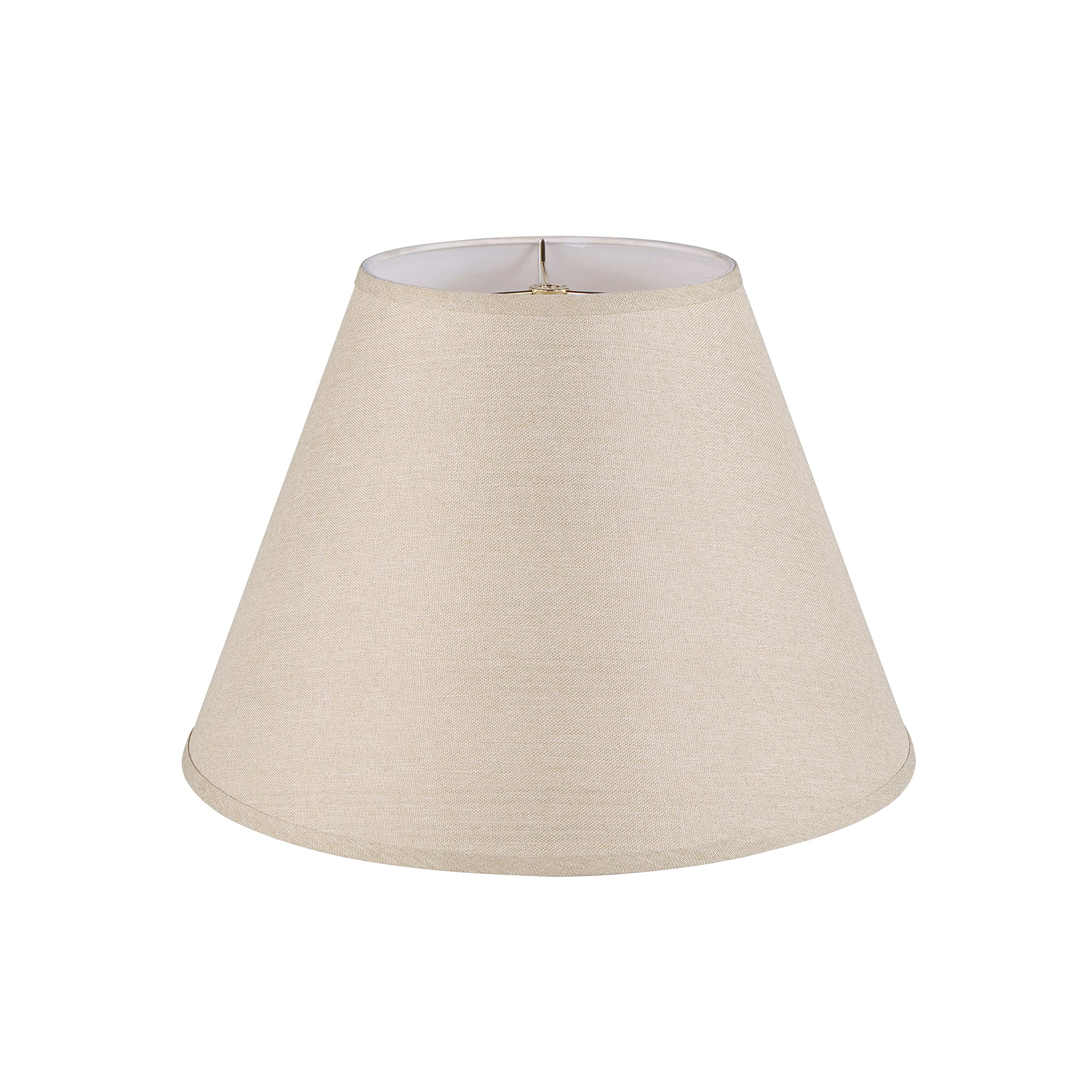 Aspen Creative 32092A, Transitional Empire Shape Spider Construction Lamp Shade in Khaki, 9&quot; Top x 18&quot; Bottom x 13&quot; Slant Height