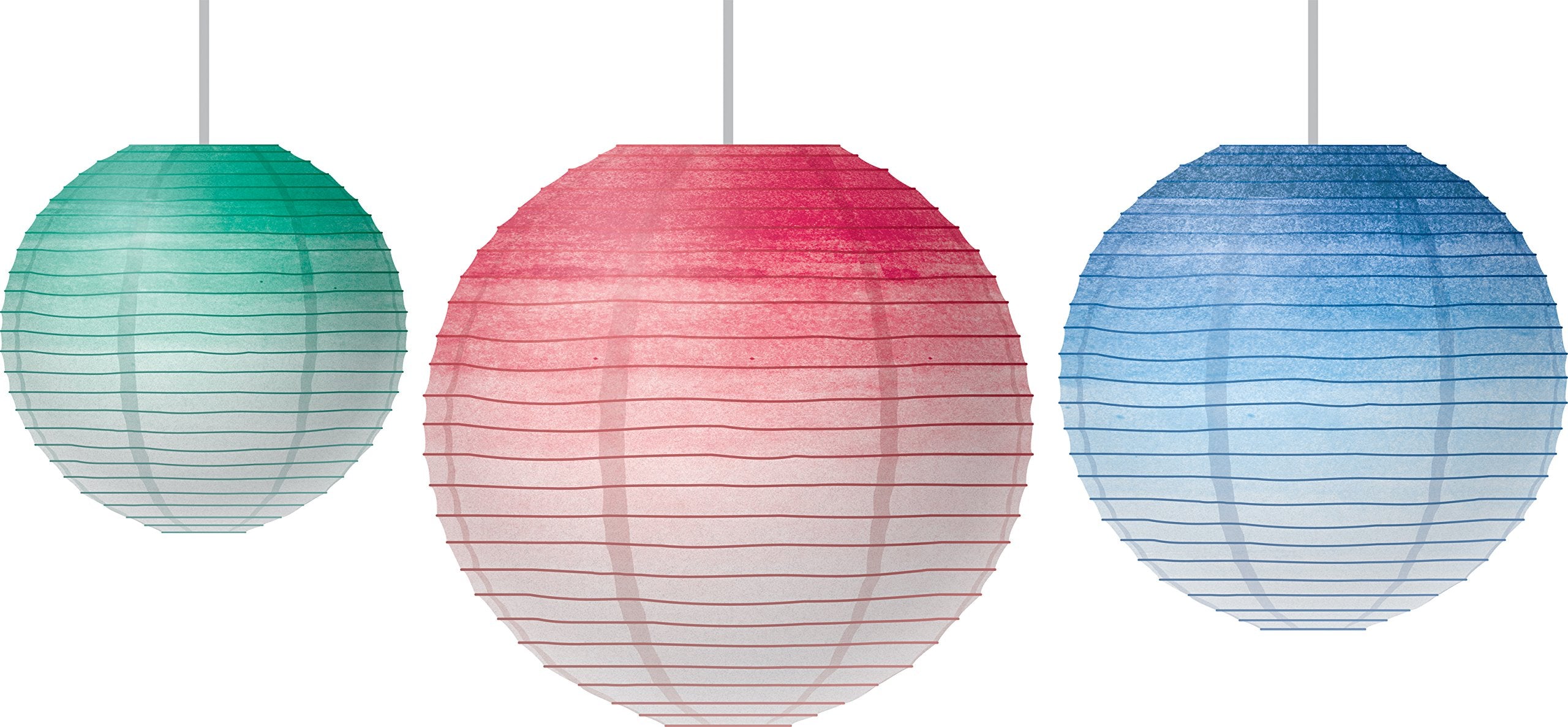 WATERCOLOR HANGING PAPER LANTERNS