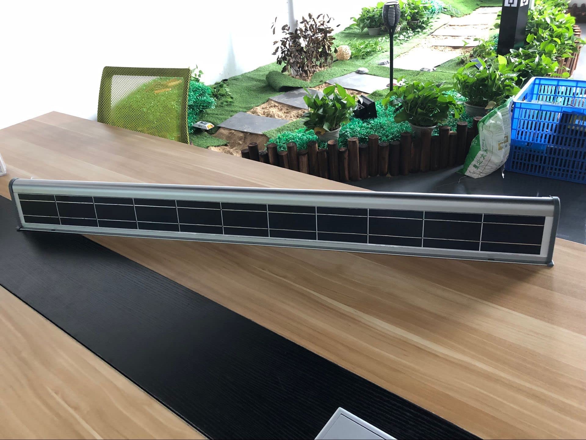 Eleding Solar Powered 4Ft Led Wall Light - Weatherproof Wireless Security Light For Outdoor Use